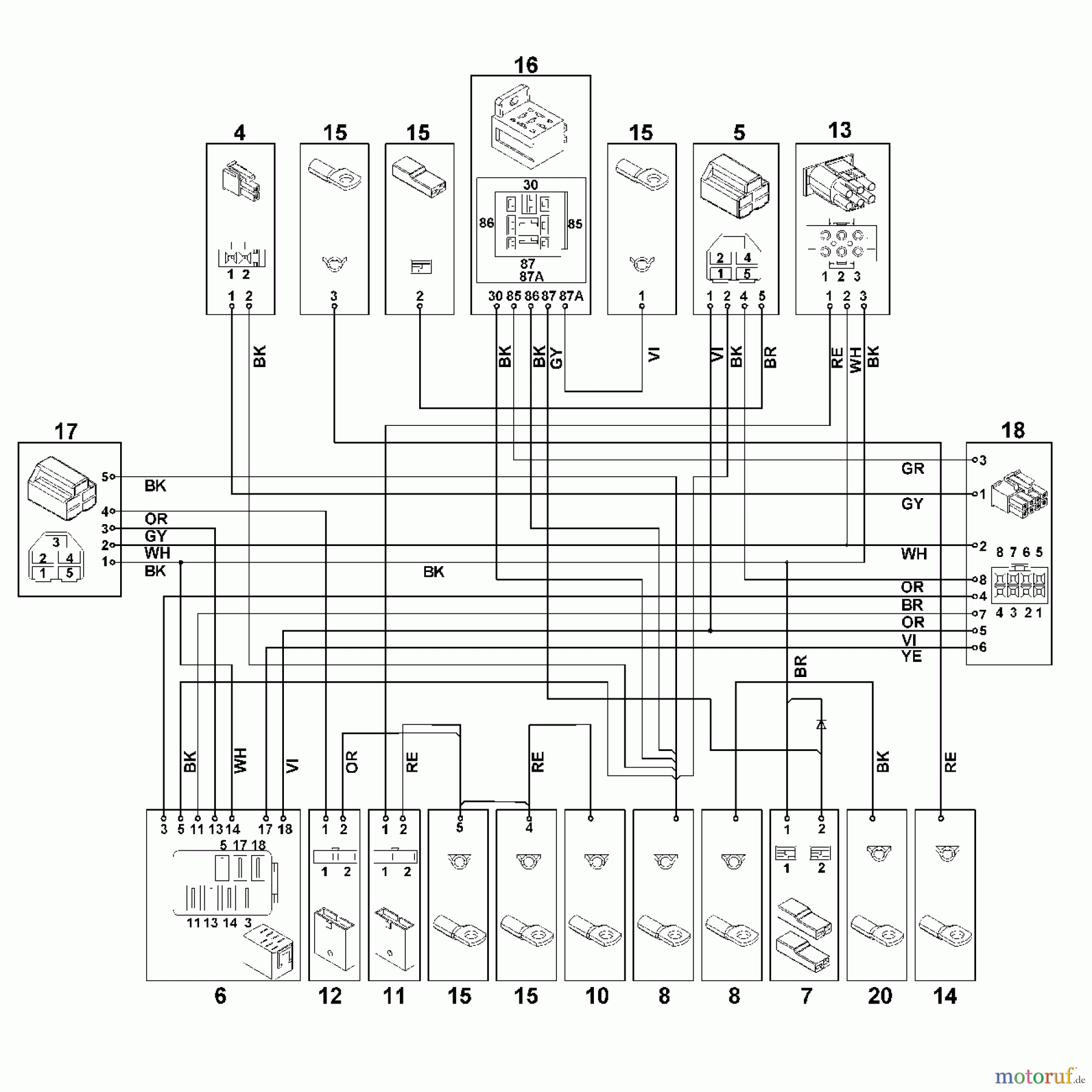 Viking Rasentraktoren Rasentraktoren MR 4082.0 P - Kontaktplan 1