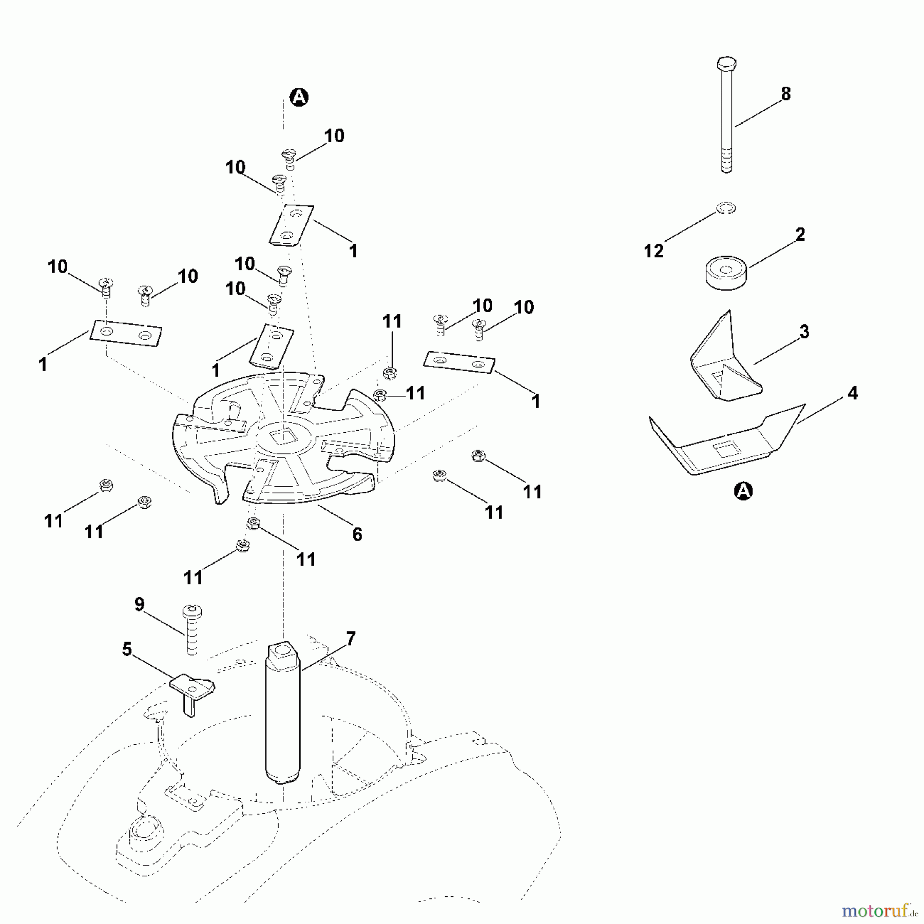 Viking Häcksler Benzin GB 460.1 E - Messersatz (Häckseln)