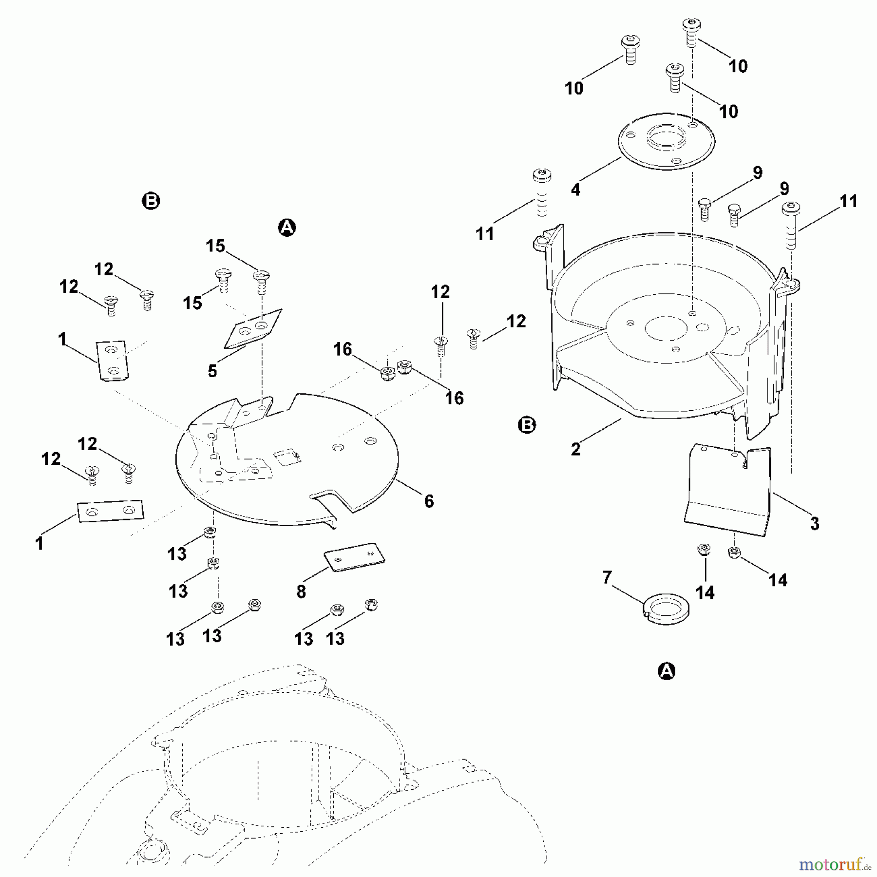 Viking Häcksler Benzin GB 460.1 F - Messersatz (Schnitzeln)