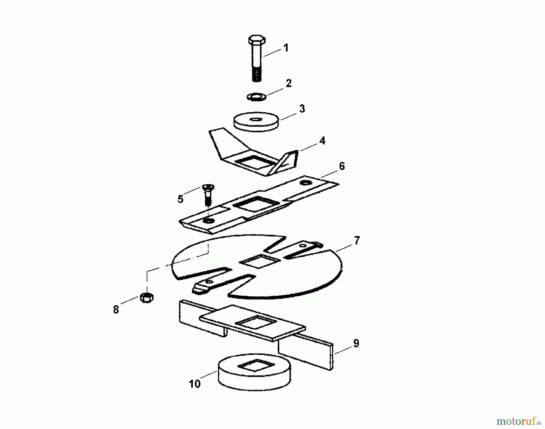 Viking Häcksler Benzin GB 370, GB 370 S E - Messersatz GB 370