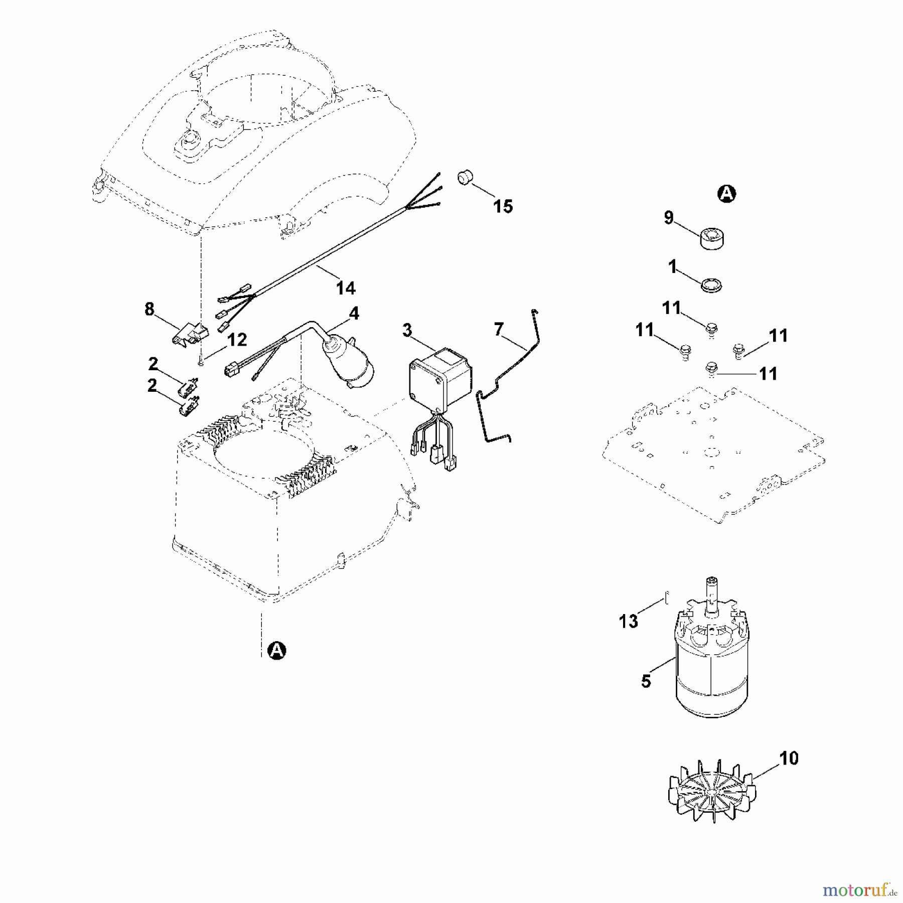 Viking Häcksler Elektro GE 450.1 C - Elektrische Bauteile