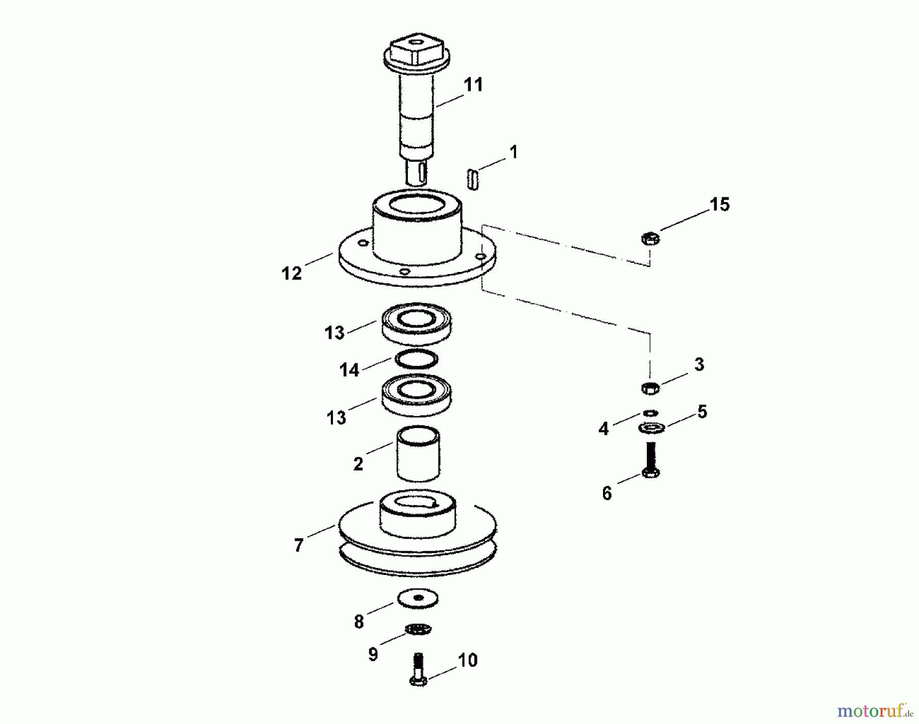 Viking Häcksler Benzin GB 370, GB 370 S G - Messerwelle