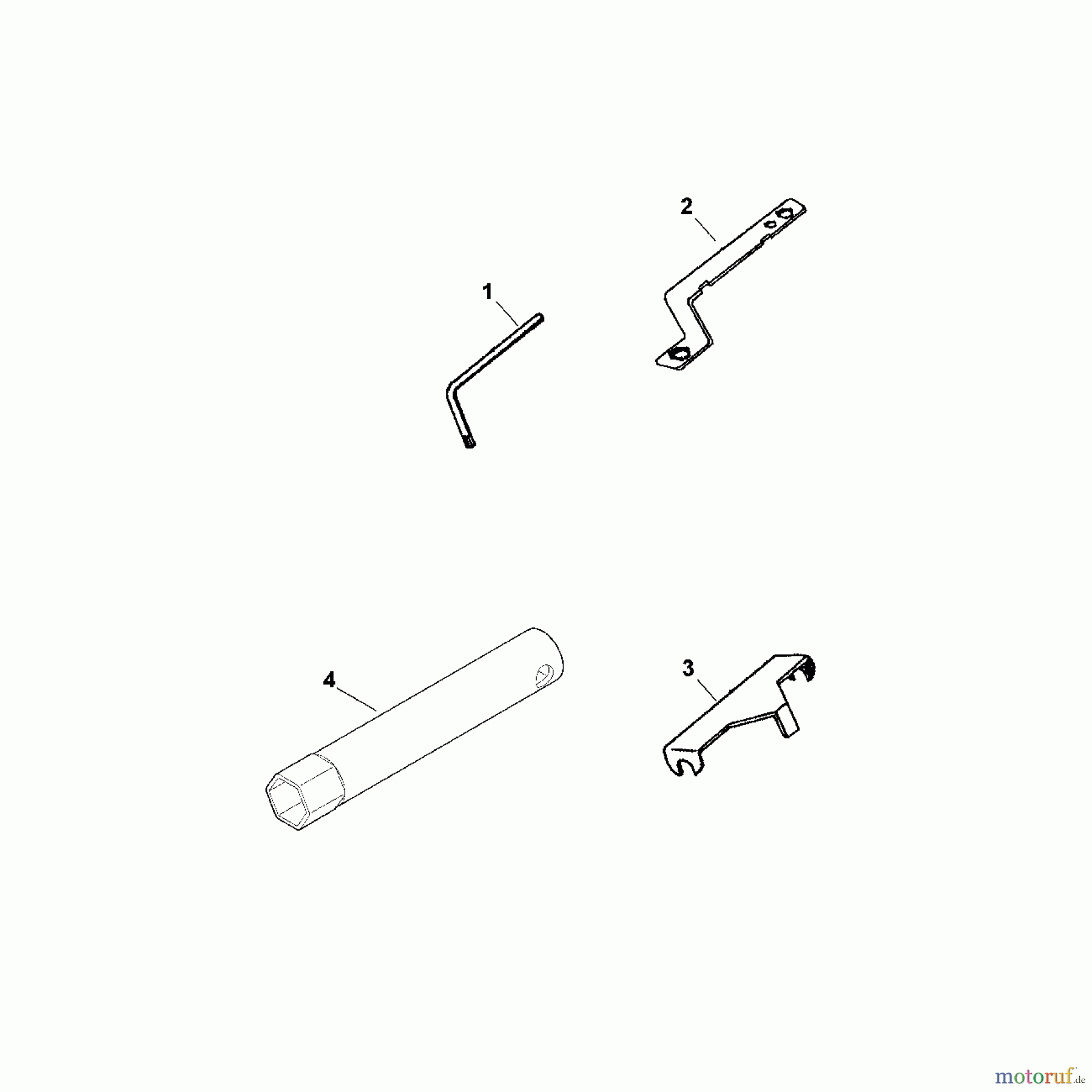 Viking Häcksler Benzin GB 370, GB 370 S H - Werkzeuge