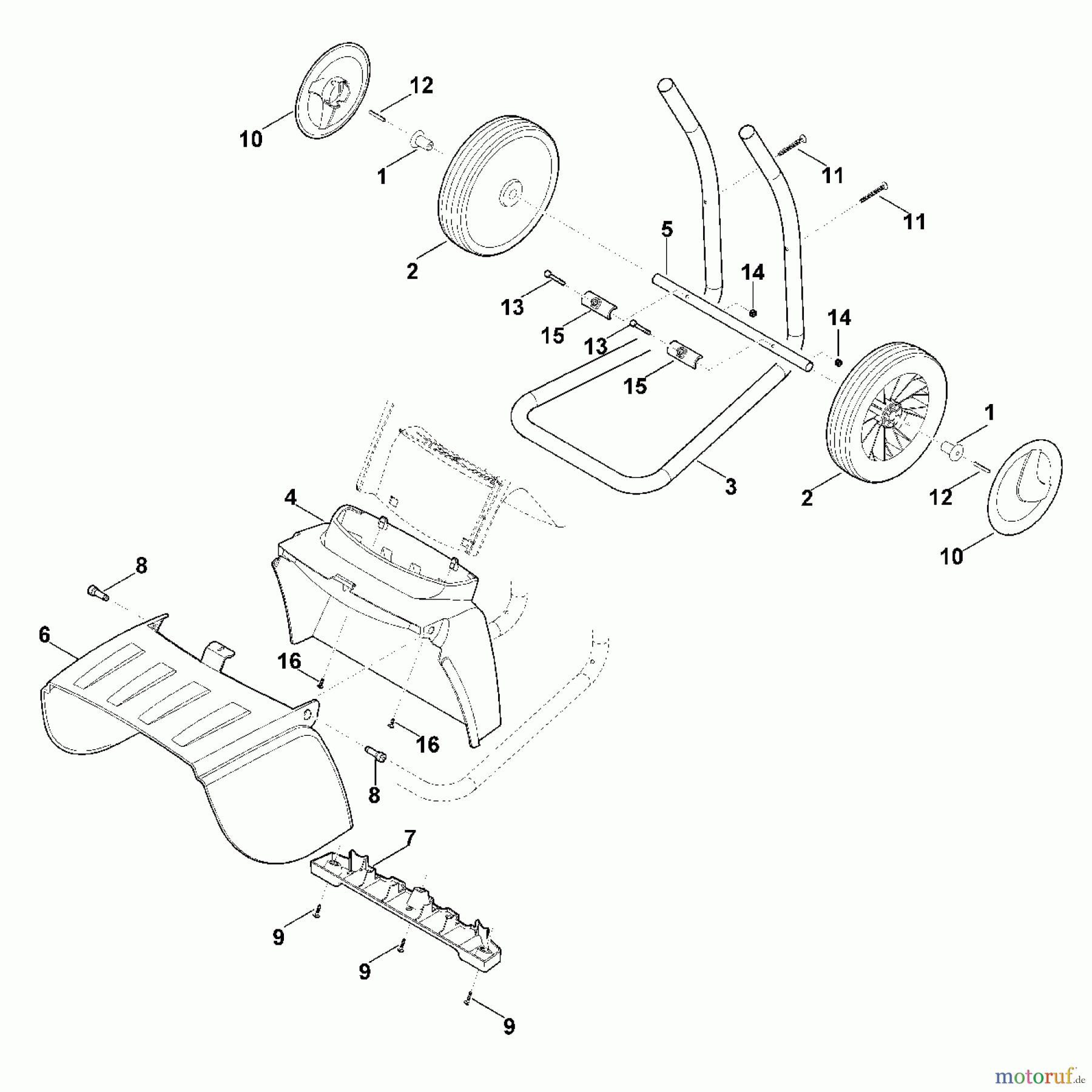  Viking Häcksler Elektro GE 355.1 D - Radfuß