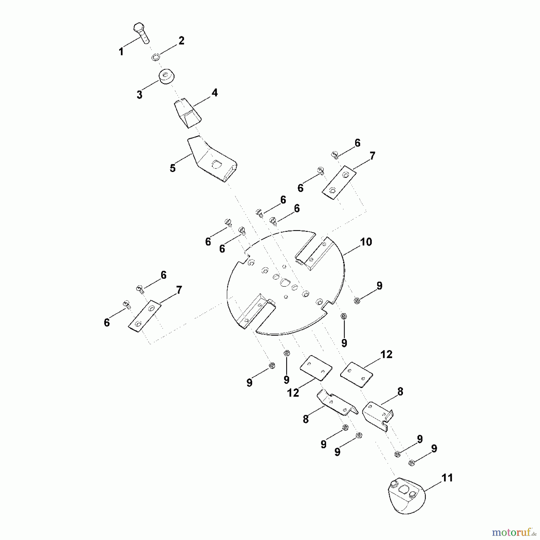 Viking Häcksler Elektro GE 250.1 D - Messersatz
