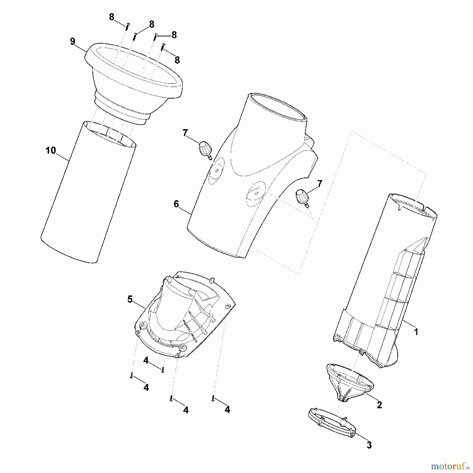 Viking Häcksler Elektro GE 260.1 S A - Trichter