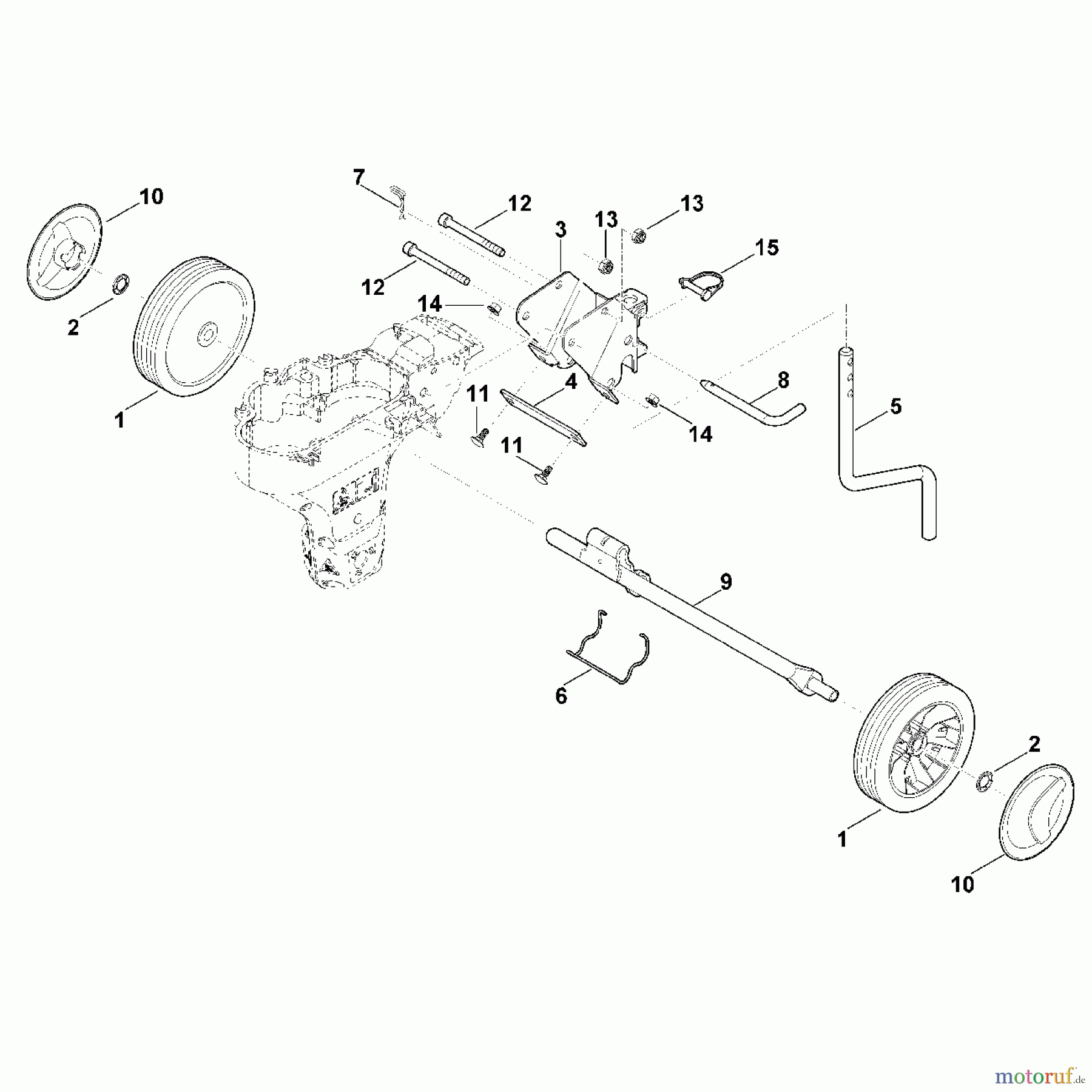 Viking Motorgartengeräte Motorhacken HB 560.0 B - Fahrwerk