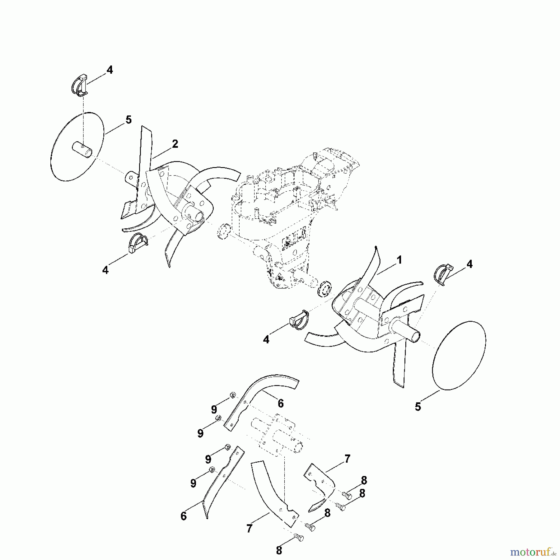 Viking Motorgartengeräte Motorhacken HB 560.0 F - Hacksatz