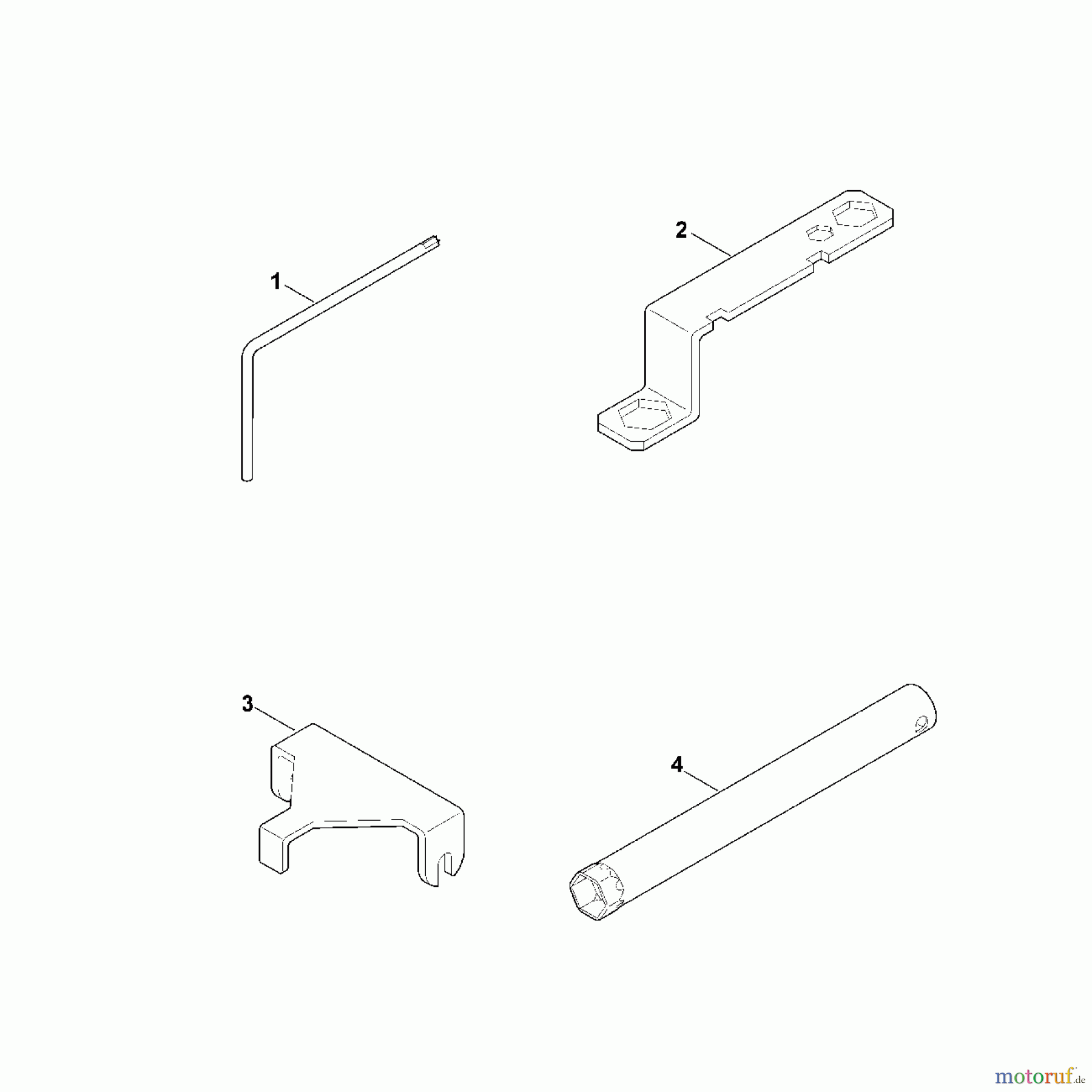 Viking Häcksler Benzin GB 370.2 S G - Werkzeuge