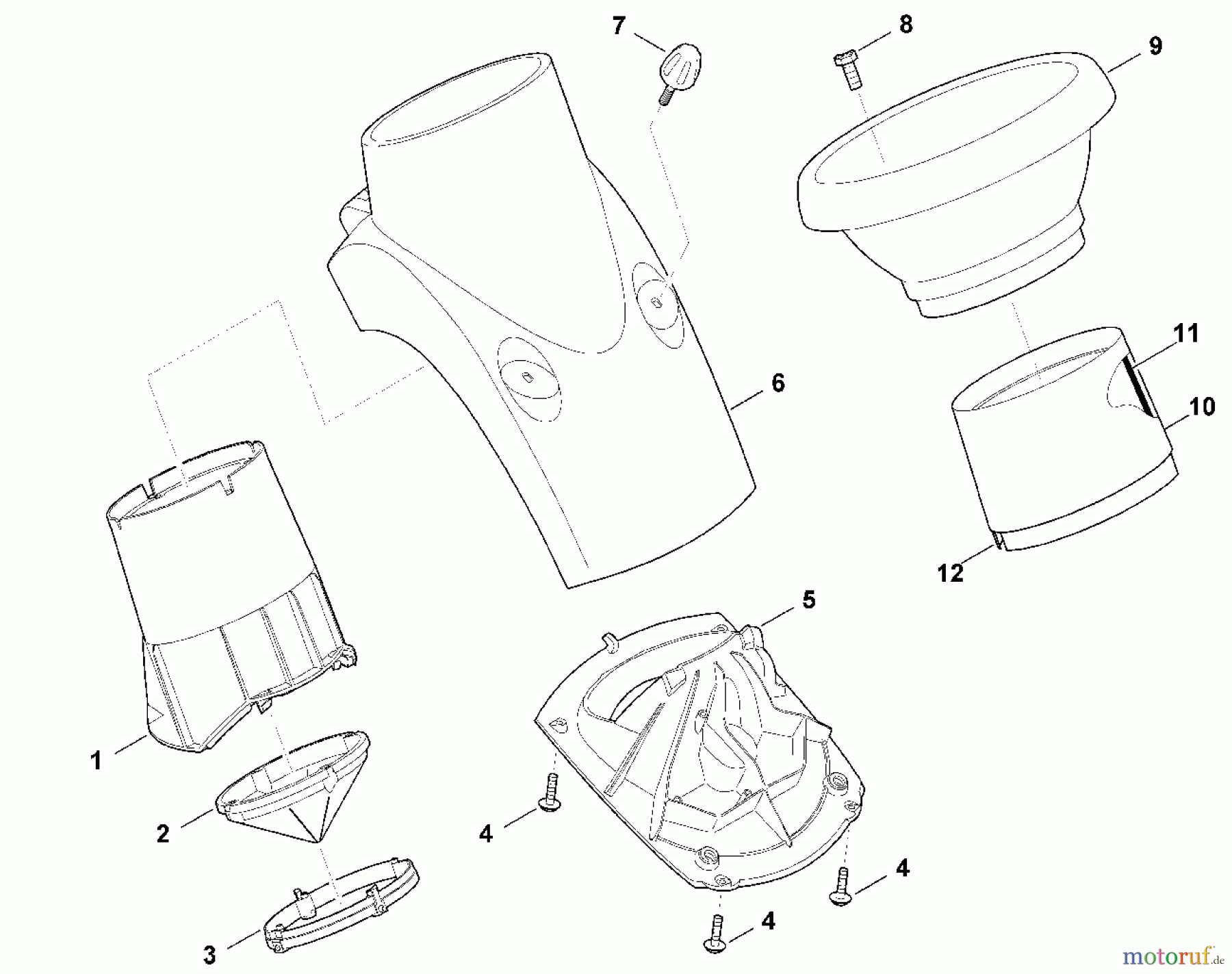 Viking Häcksler Elektro GE 150 A - Trichter