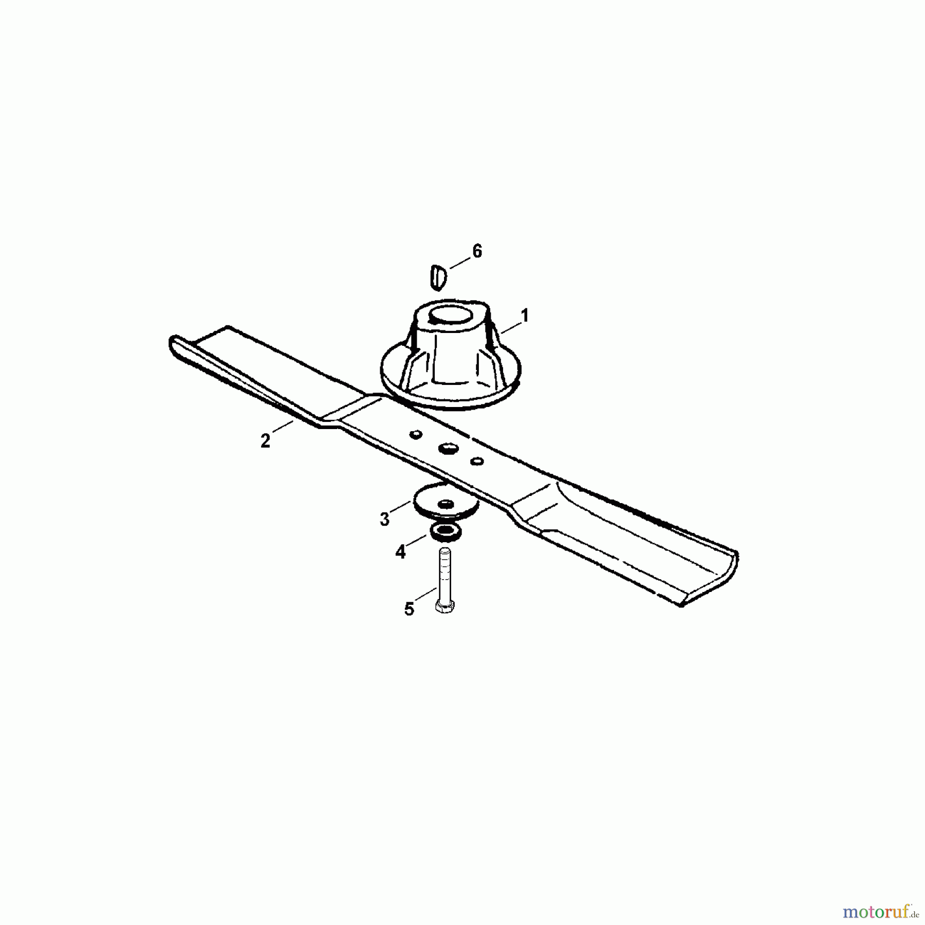 Viking Rasenmäher Benzinrasenmäher MB 140, MB 160 C - Motor, Messer