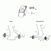 Viking Elektro GE 101, GE 103, GE 105 Ersatzteile B - Radfuß