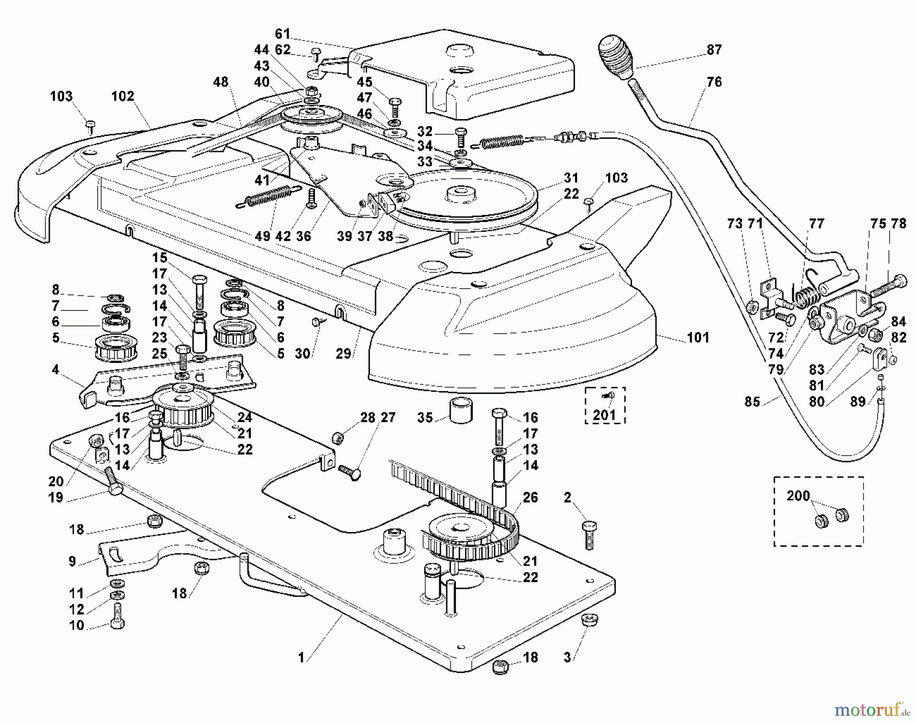  Viking Aufsitzmäher Aufsitzmäher MT 785 I - Mähwerk - 1