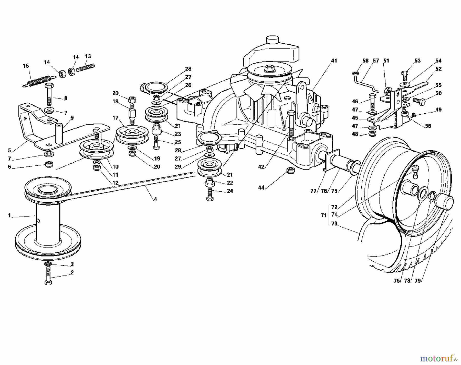 Viking Aufsitzmäher Aufsitzmäher MT 790 F - Getriebe