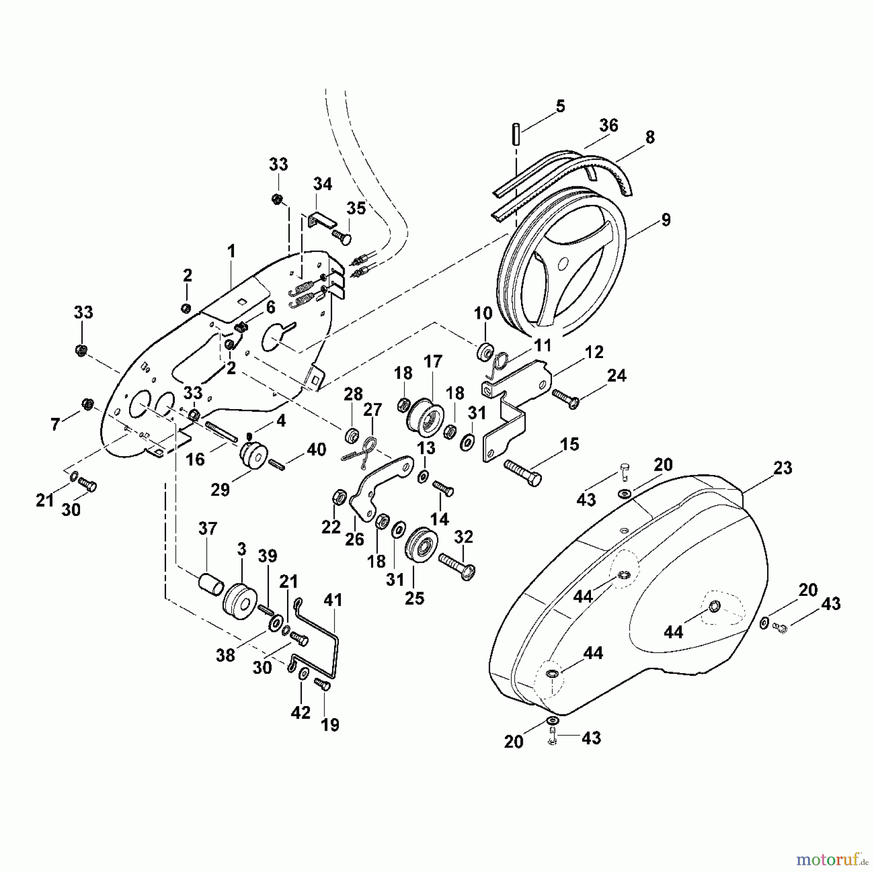 Viking Motorgartengeräte Motorhacken VH 540 C - Antrieb