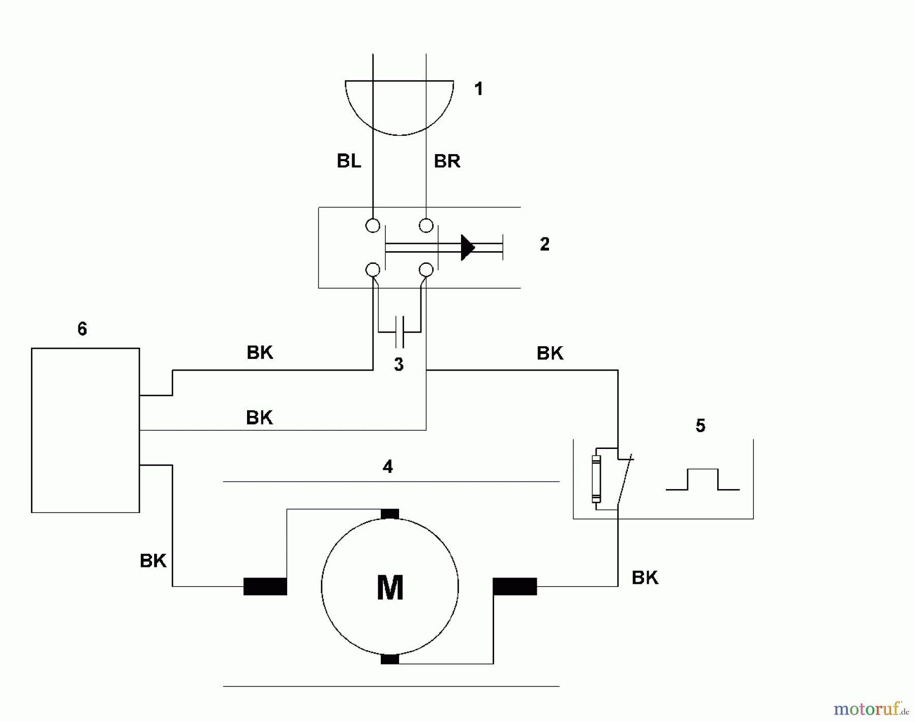  Viking Handgeführte Elektrogeräte Rasentrimmer TE 600, TE 700, TE 1000 F - Schaltplan TE 1000