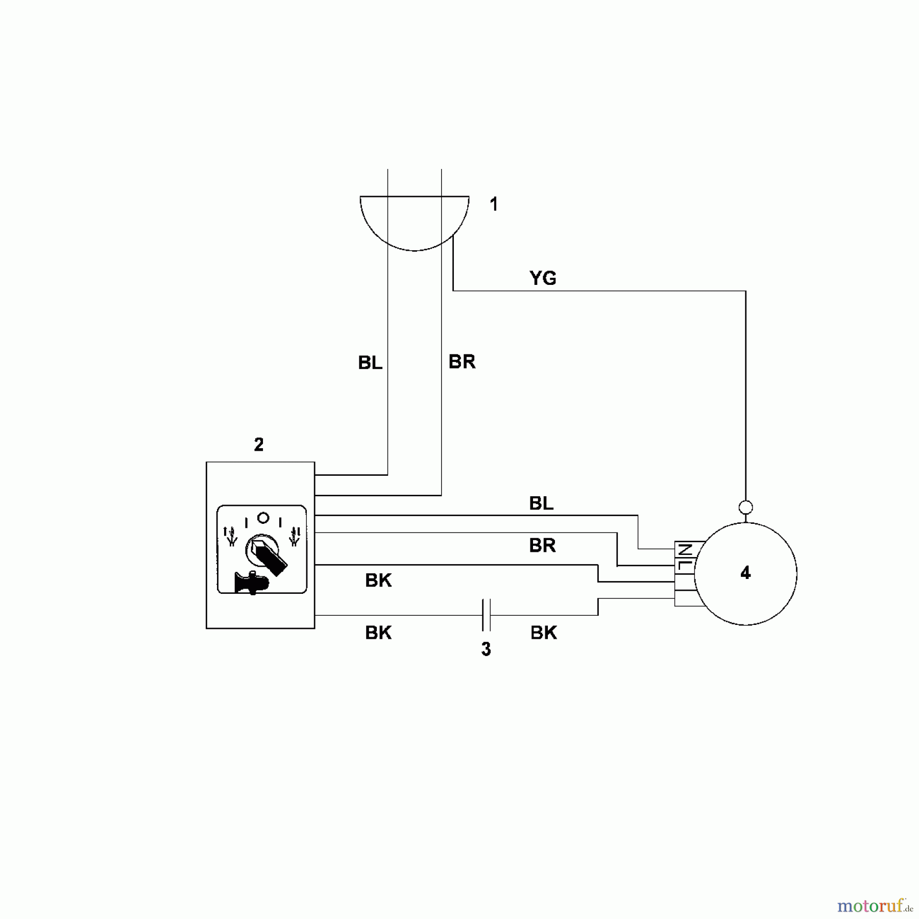 Viking Häcksler Elektro GE 35 L F - Schaltplan
