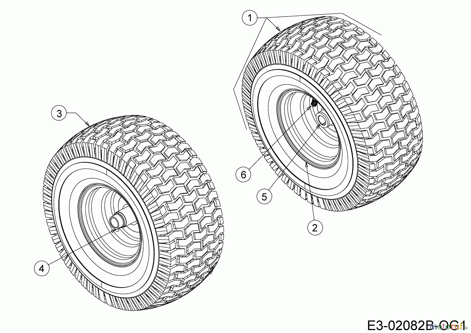 Bestgreen Rasentraktoren BG 96 SBK 13A776SF655 (2019) Räder vorne 13x5