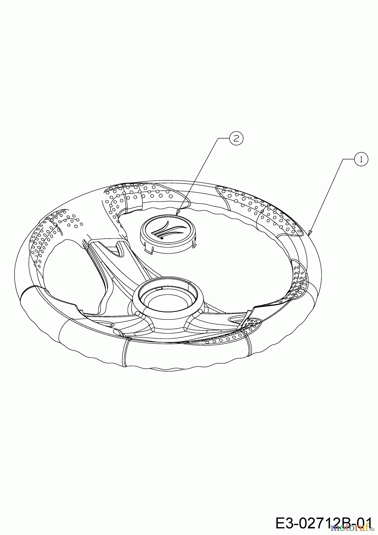 Gartenland Rasentraktoren GL 17,5-107 T 13AN77KG640 (2019) Lenkrad