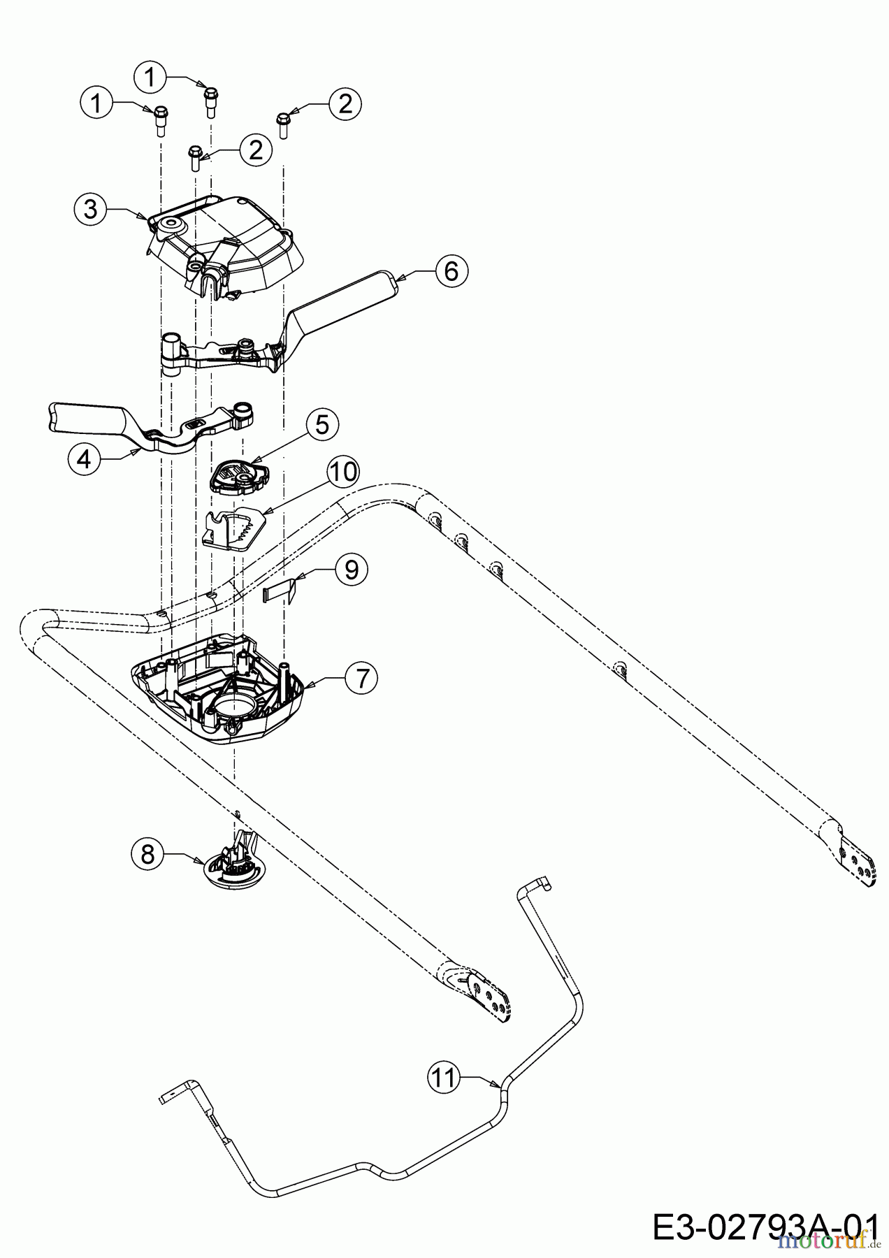 MTD Motormäher mit Antrieb Advance 53 SPKVHW 12AKPN7D600 (2020) Schaltbügel