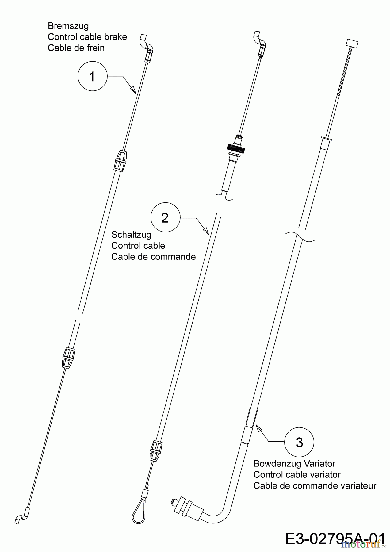Mr.Gardener Motormäher mit Antrieb HW 53 BAV-IS 12AGPN7E629 (2019) Bowdenzüge