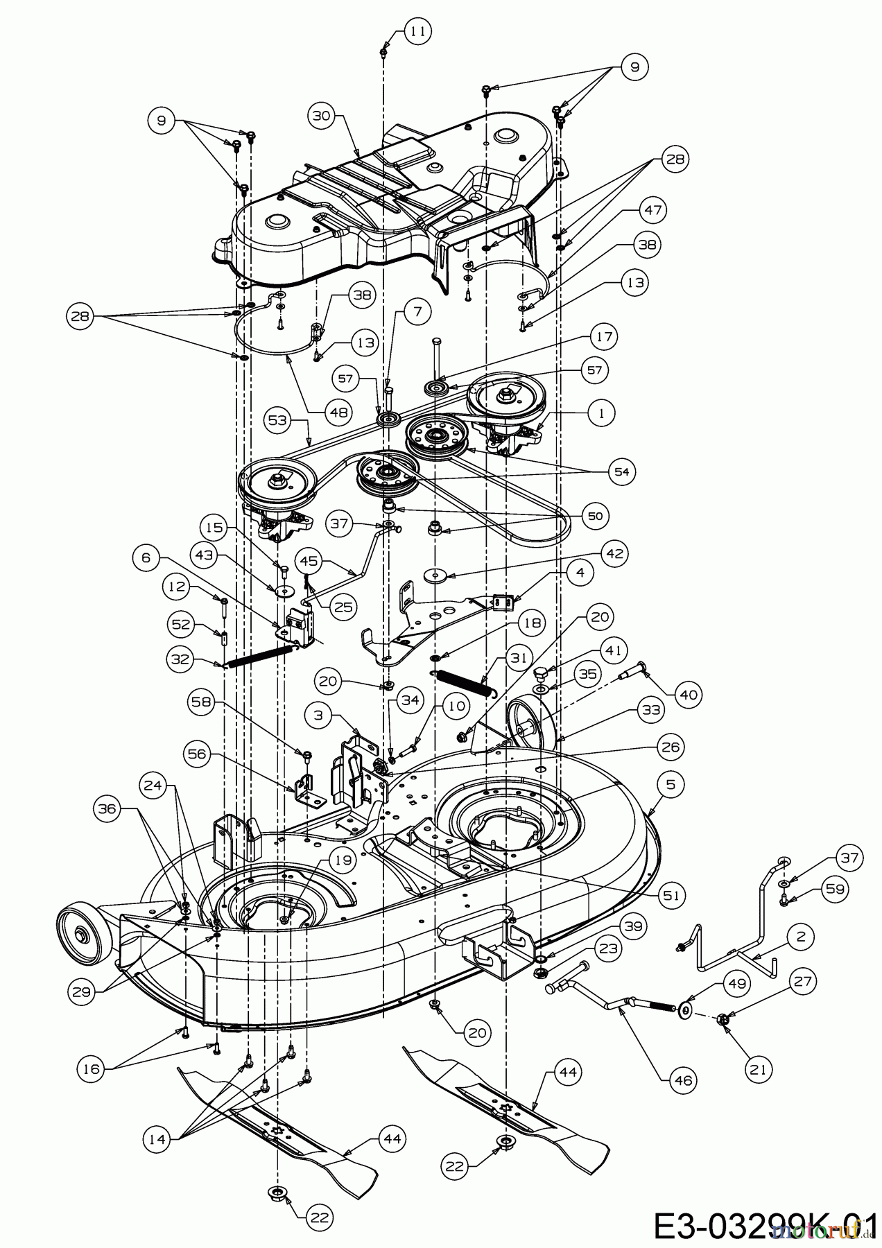  Bestgreen Rasentraktoren BG PRO 107 HSBK 13HM79KG655  (2019) Mähwerk G (42