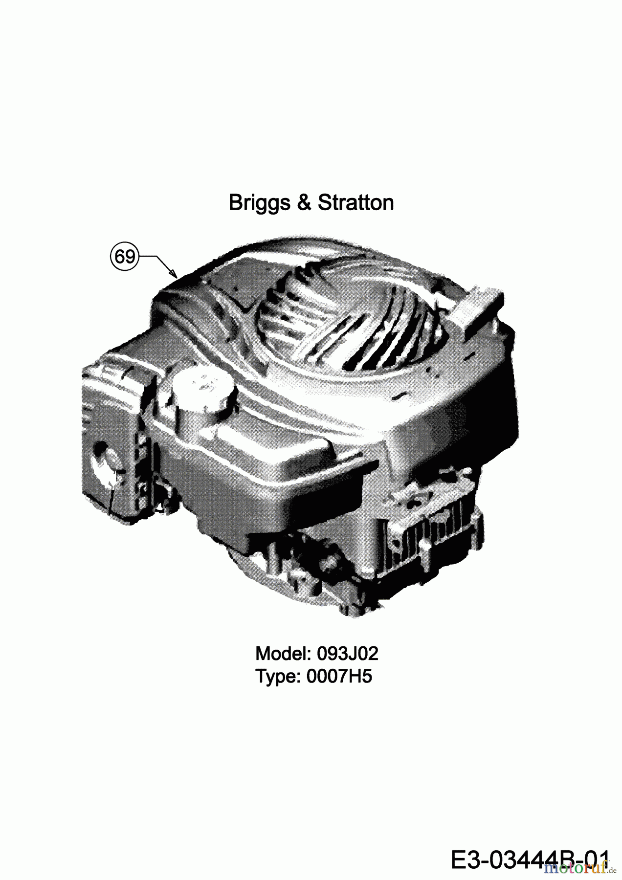 MTD Motormäher mit Antrieb 53 SPSBHW 12D-PH5L600 (2019) Motor Briggs & Stratton