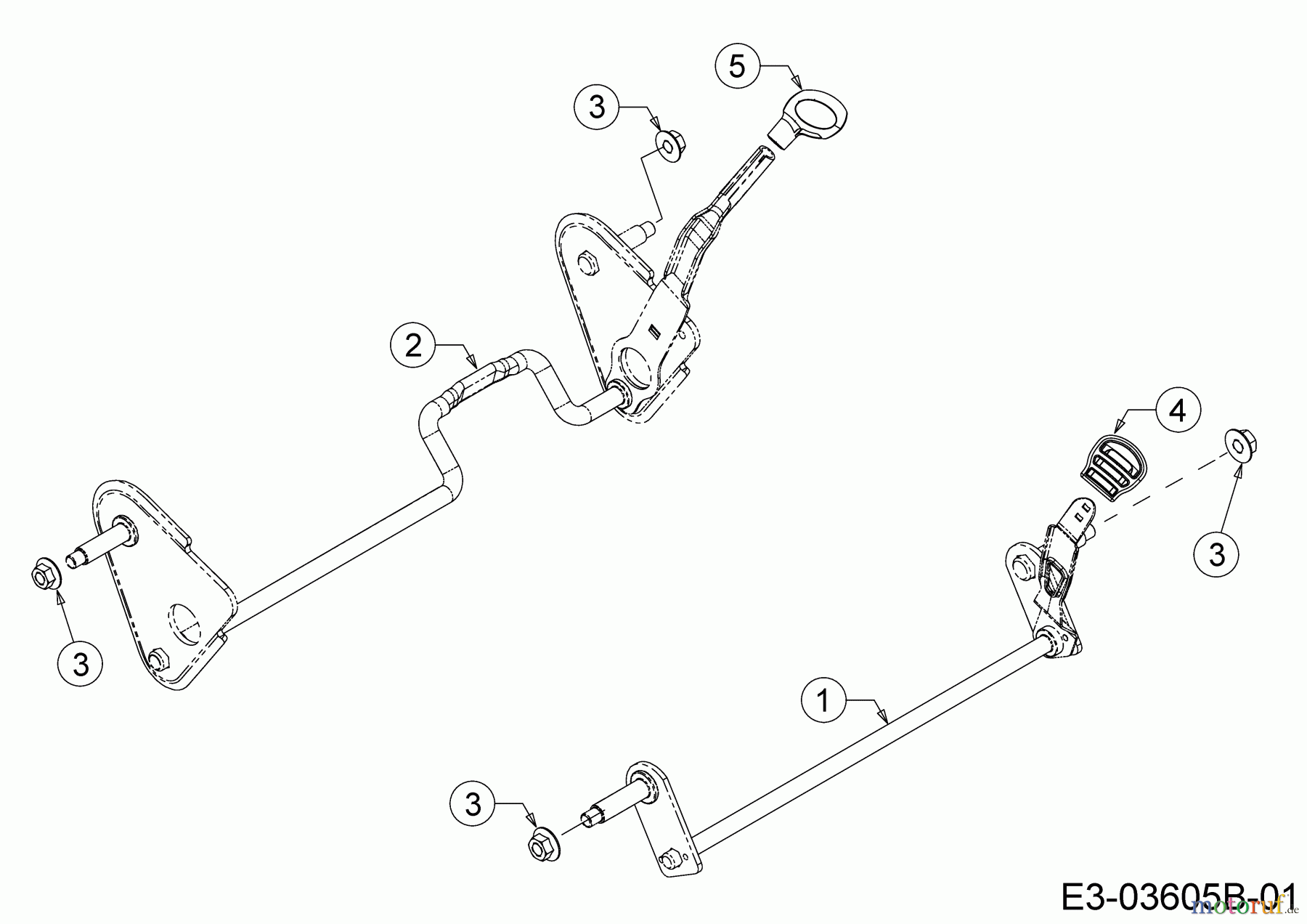 Black-Line Motormäher mit Antrieb BL 3546 S 12B-TF5B683 (2019) Achsen, Höhenverstellung