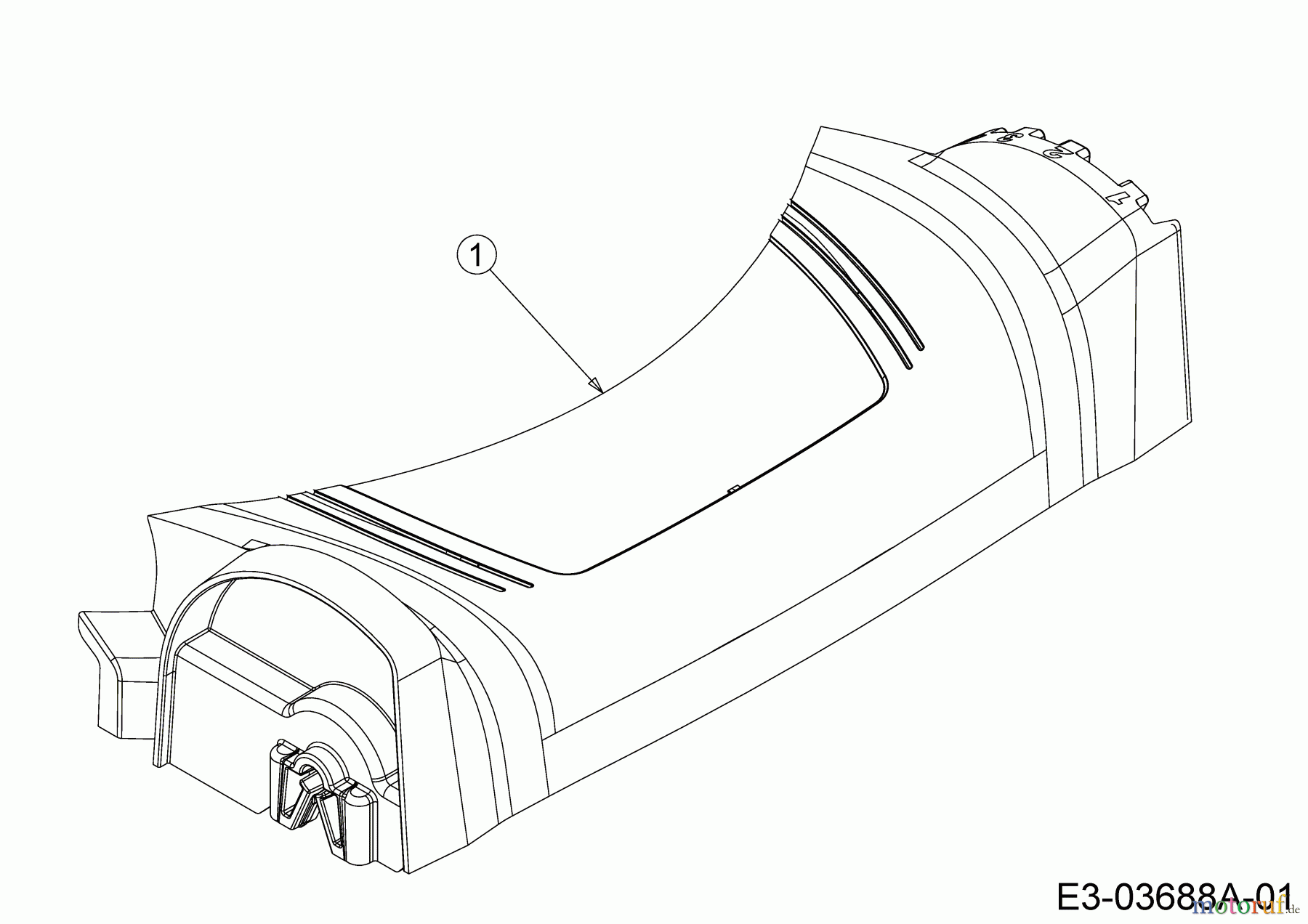 MTD Motormäher mit Antrieb SP 53 HWK 12C-PD7D600 (2019) Abdeckung Vorderachse