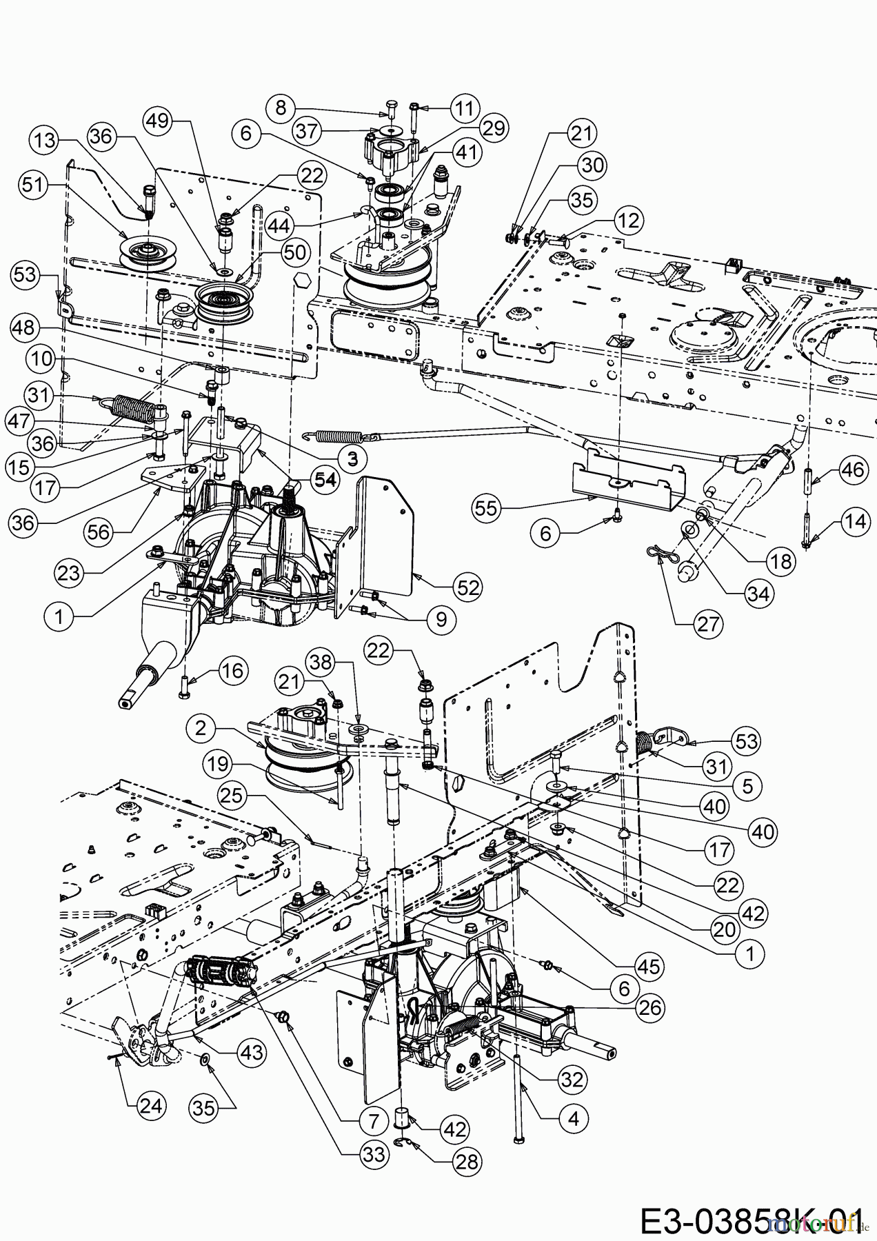 MTD Rasentraktoren MTD 92 13CH765E600 (2020) Fahrantrieb, Variator