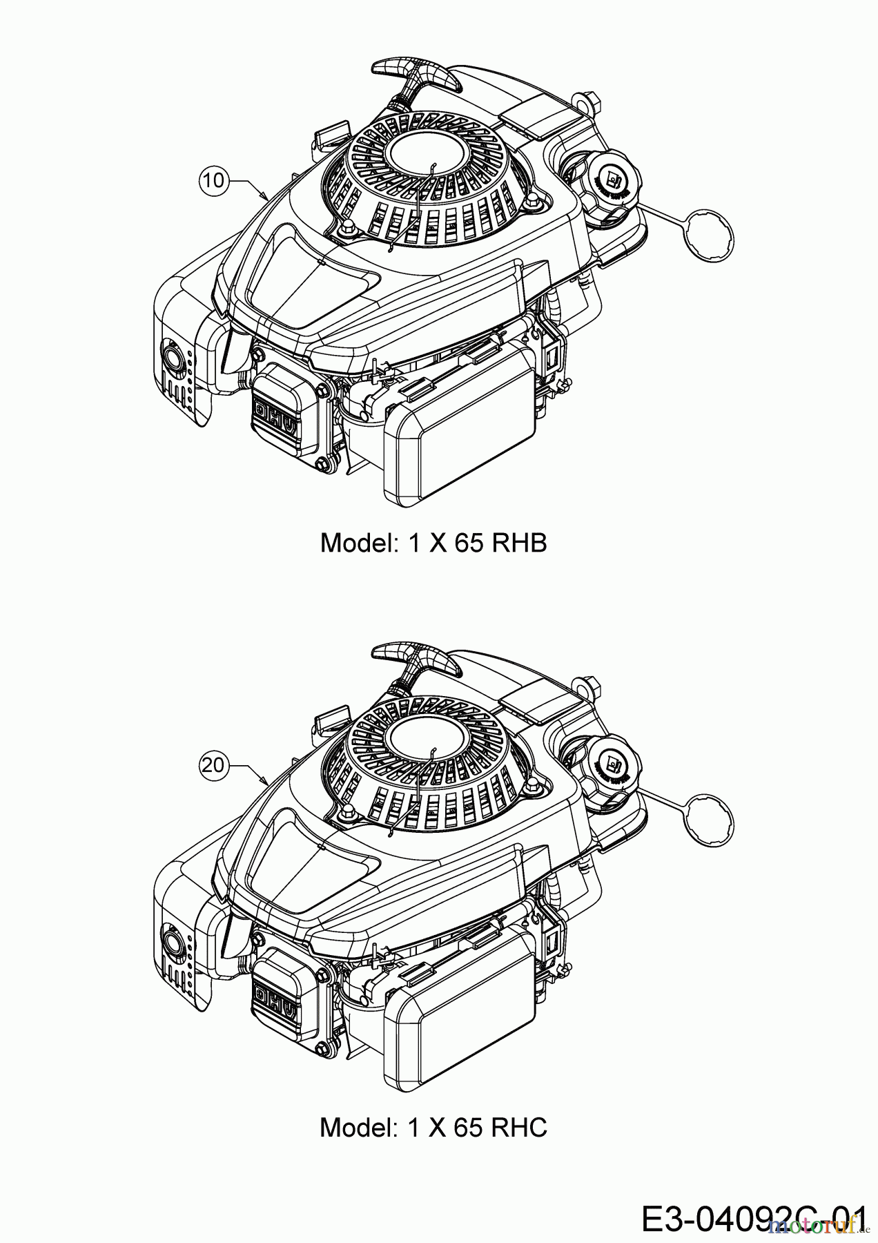 MTD Motormäher mit Antrieb Smart 53 SPO 12C-PCJ6600 (2020) Motor MTD