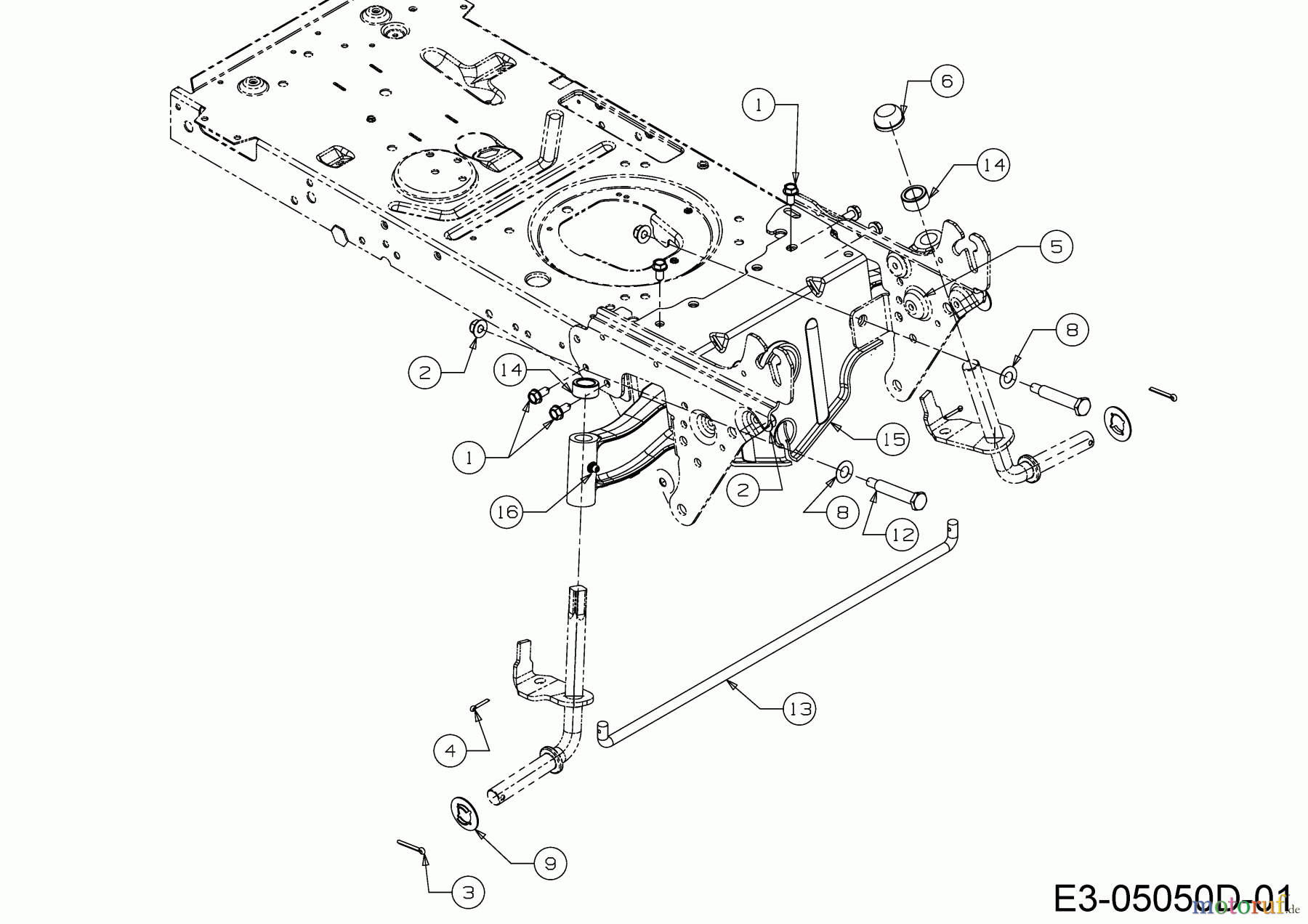 Tigara Rasentraktoren TG 22/107 HBI 13IT79KG649 (2020) Vorderachse