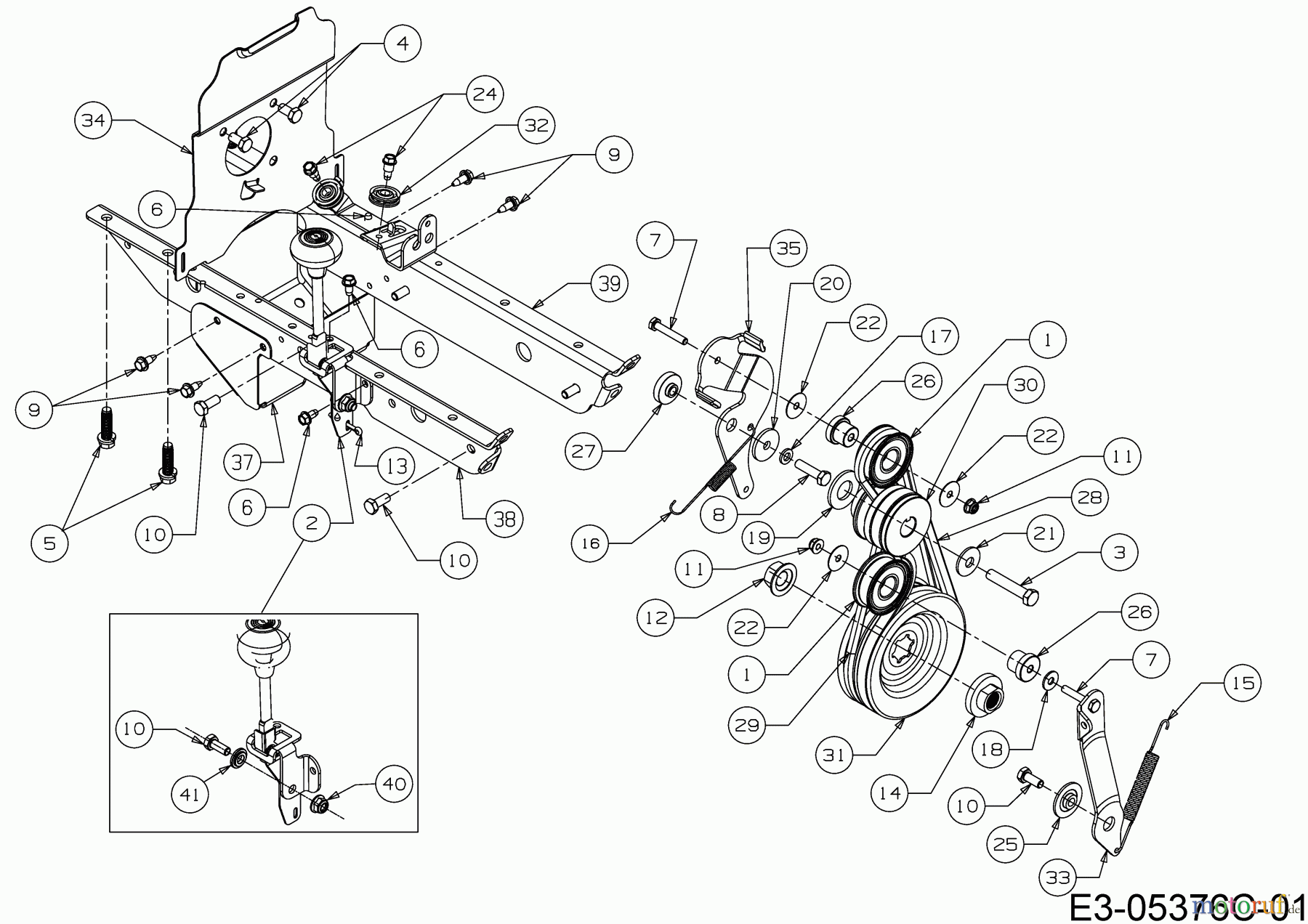 MTD Motorhacken T/405 M 21AA46M3678 (2019) Fahrantrieb