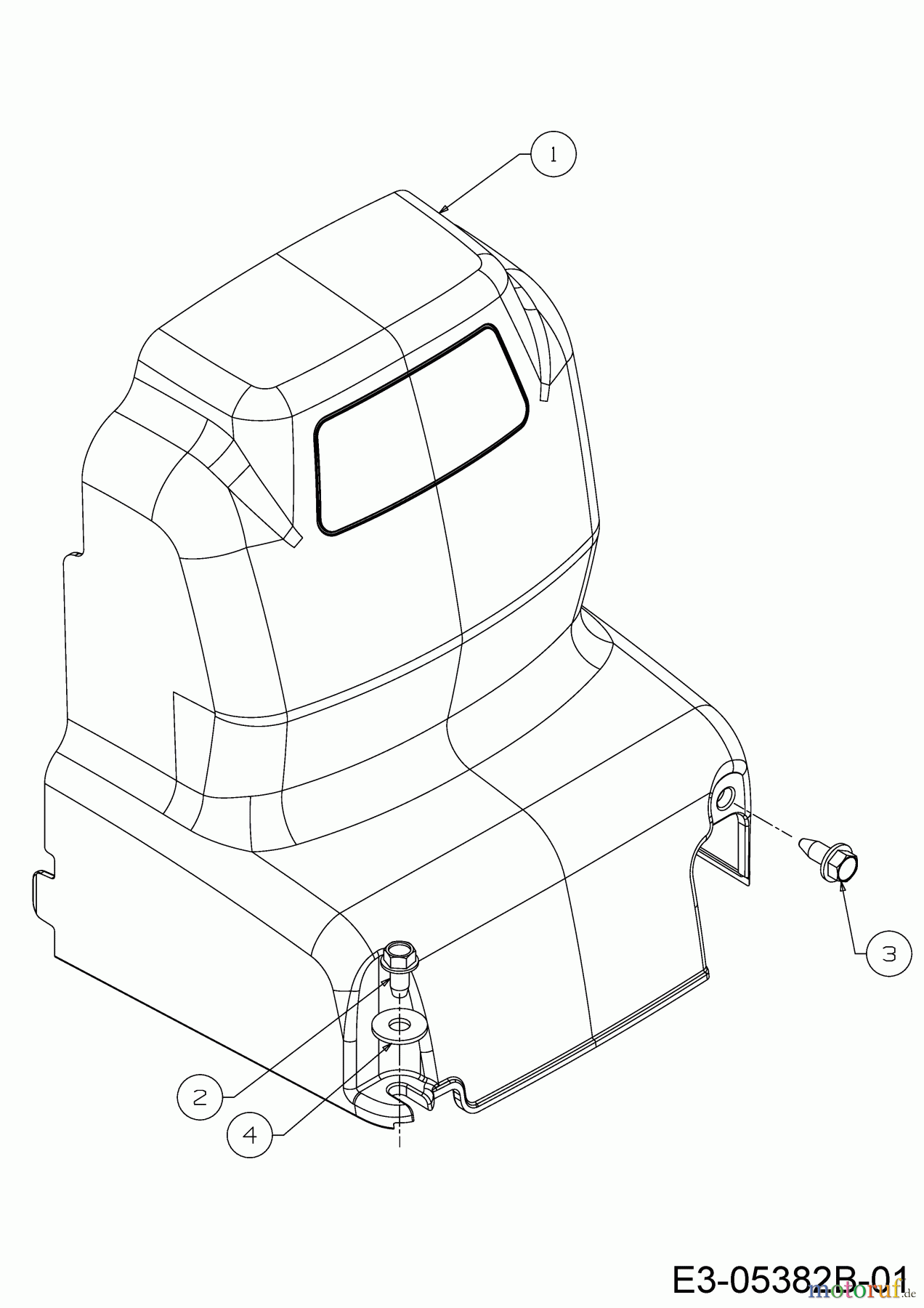 MTD Motorhacken T/405 M 21AA46M3678 (2019) Keilriemenschutz