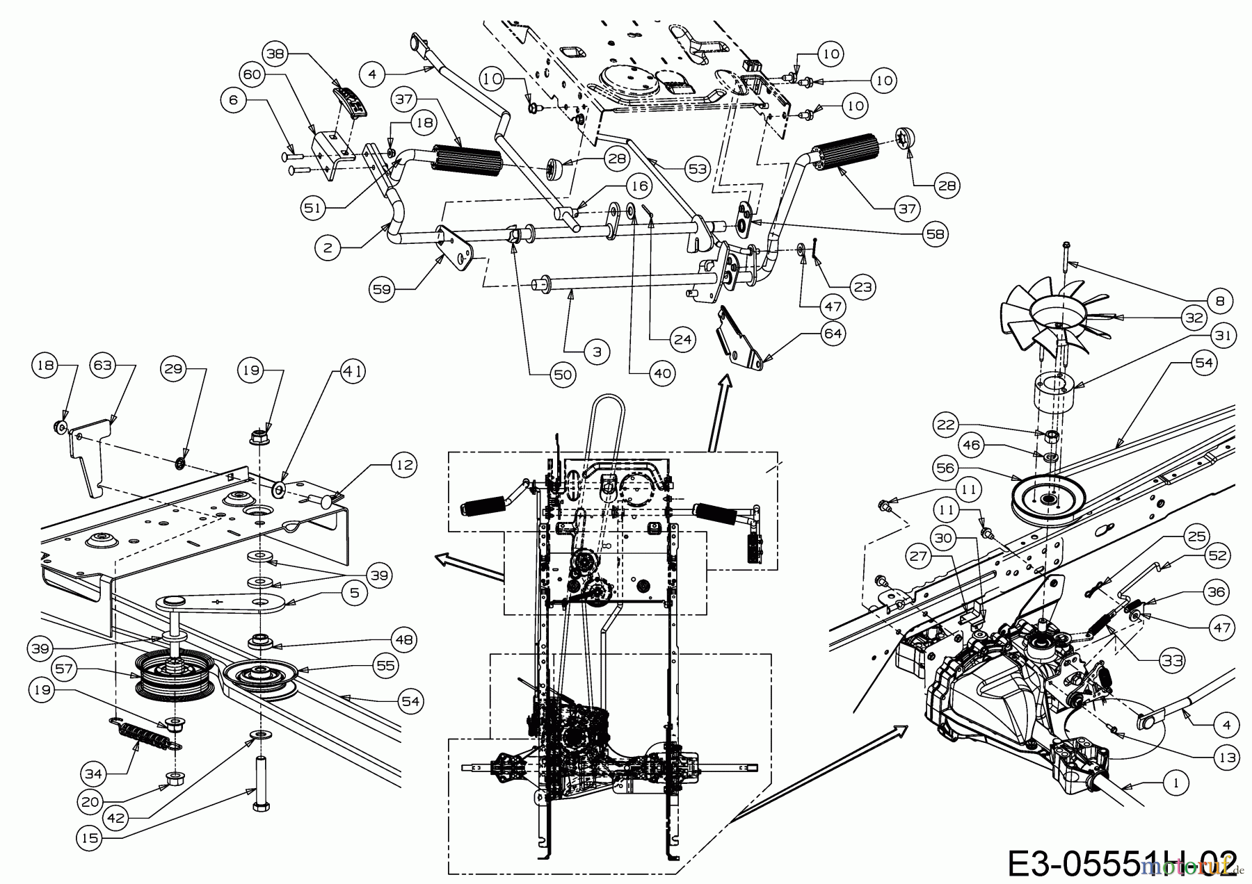 MTD Rasentraktoren Smart RE 130 HM 13A271KE600 (2020) Hydrostat, Keilriemen, Pedale