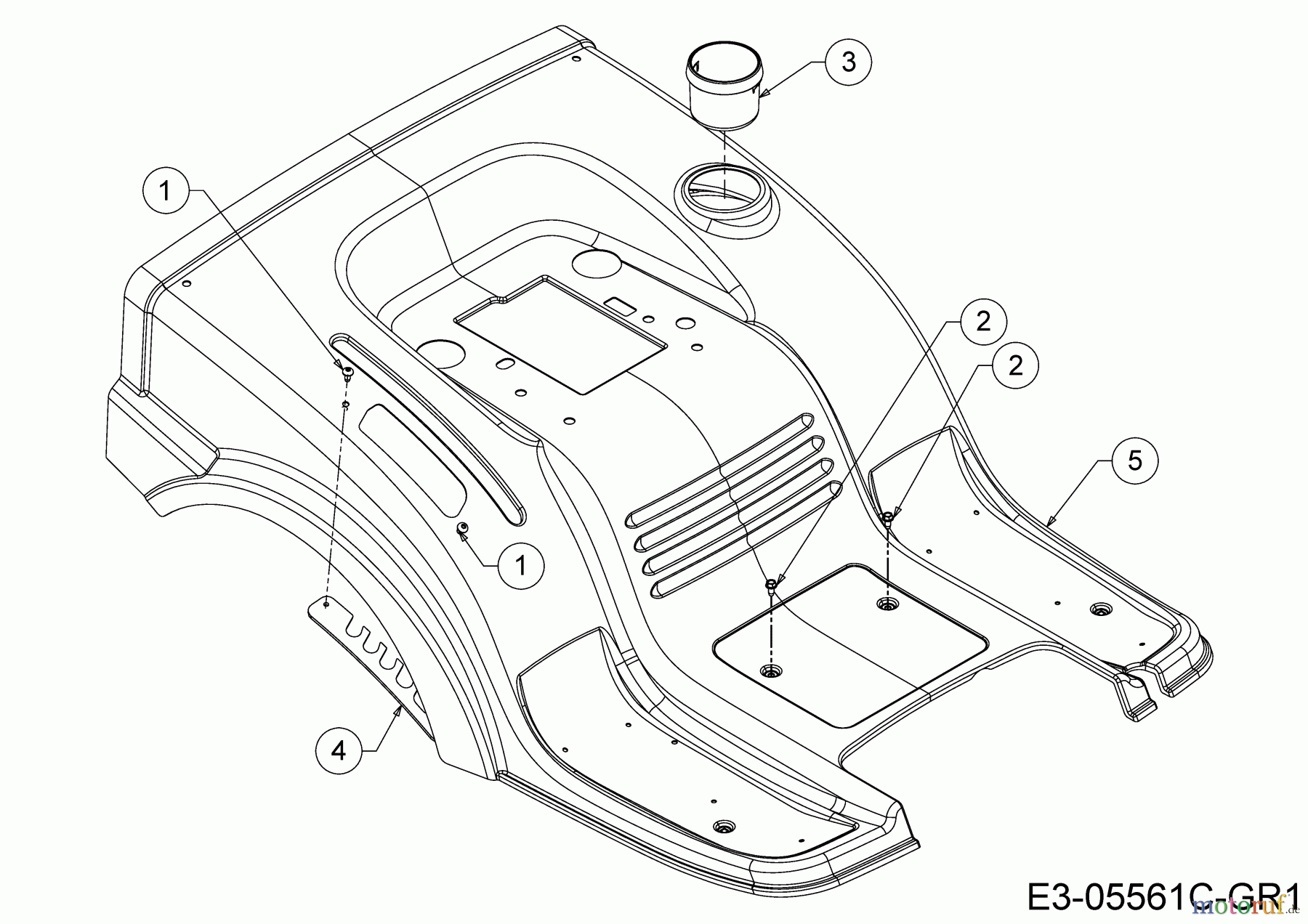 Helington Rasentraktoren H 92 H 13A871KE686 (2020) Sitzwanne