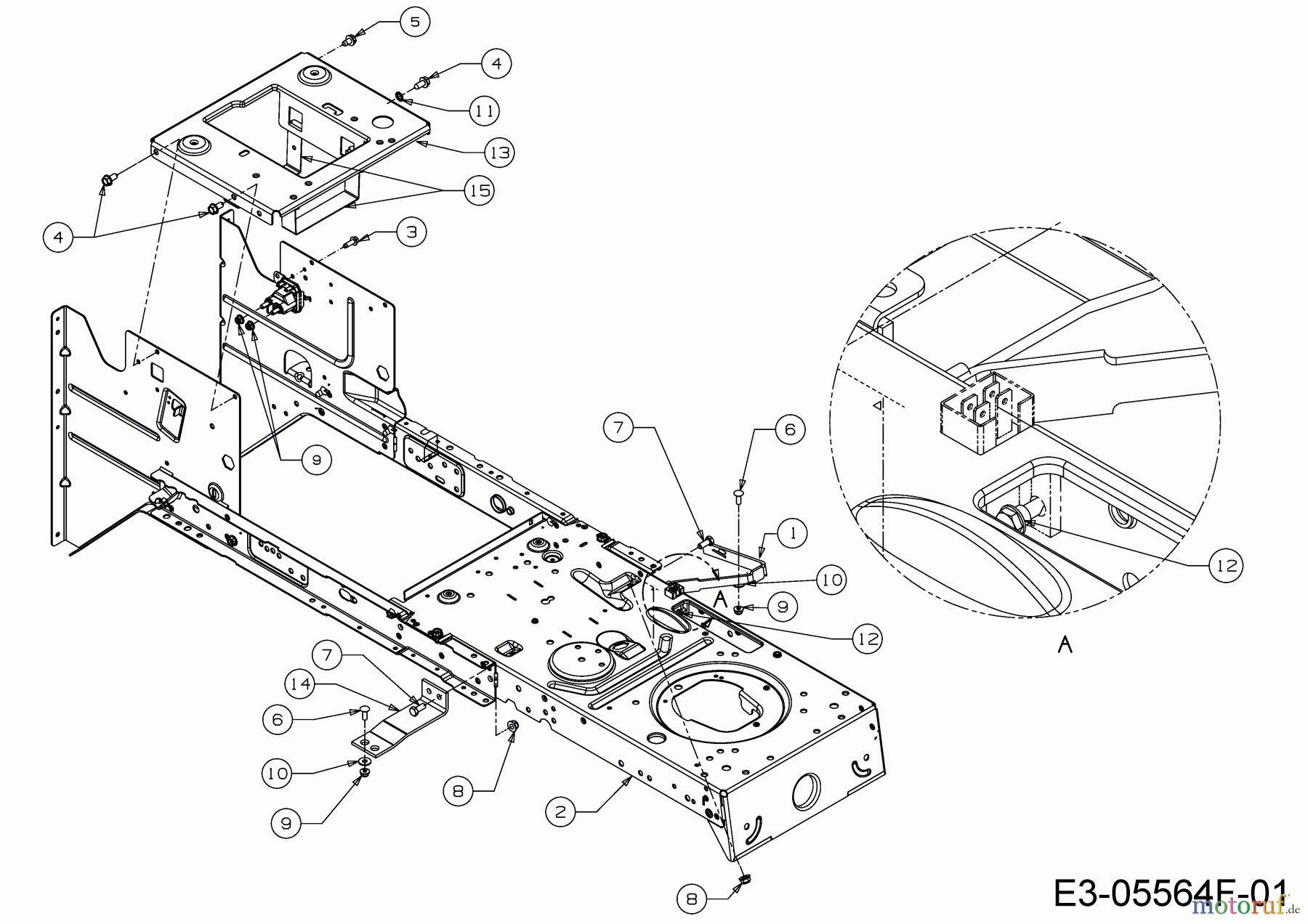Helington Rasentraktoren H 92 H 13A871KE686 (2020) Rahmen