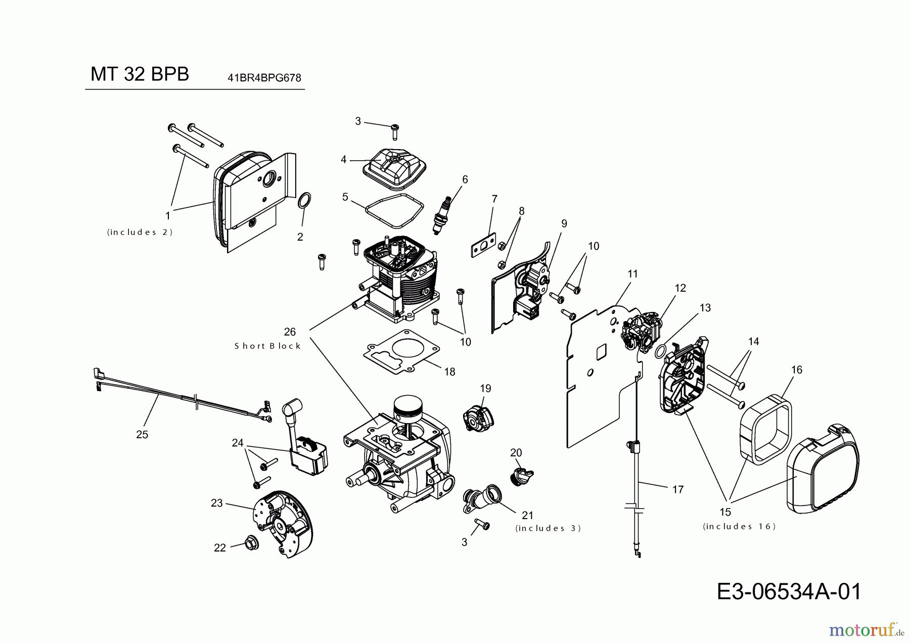 MTD Laubbläser, Laubsauger MT 32 BPB 41BR4BPG678 (2019) Motor