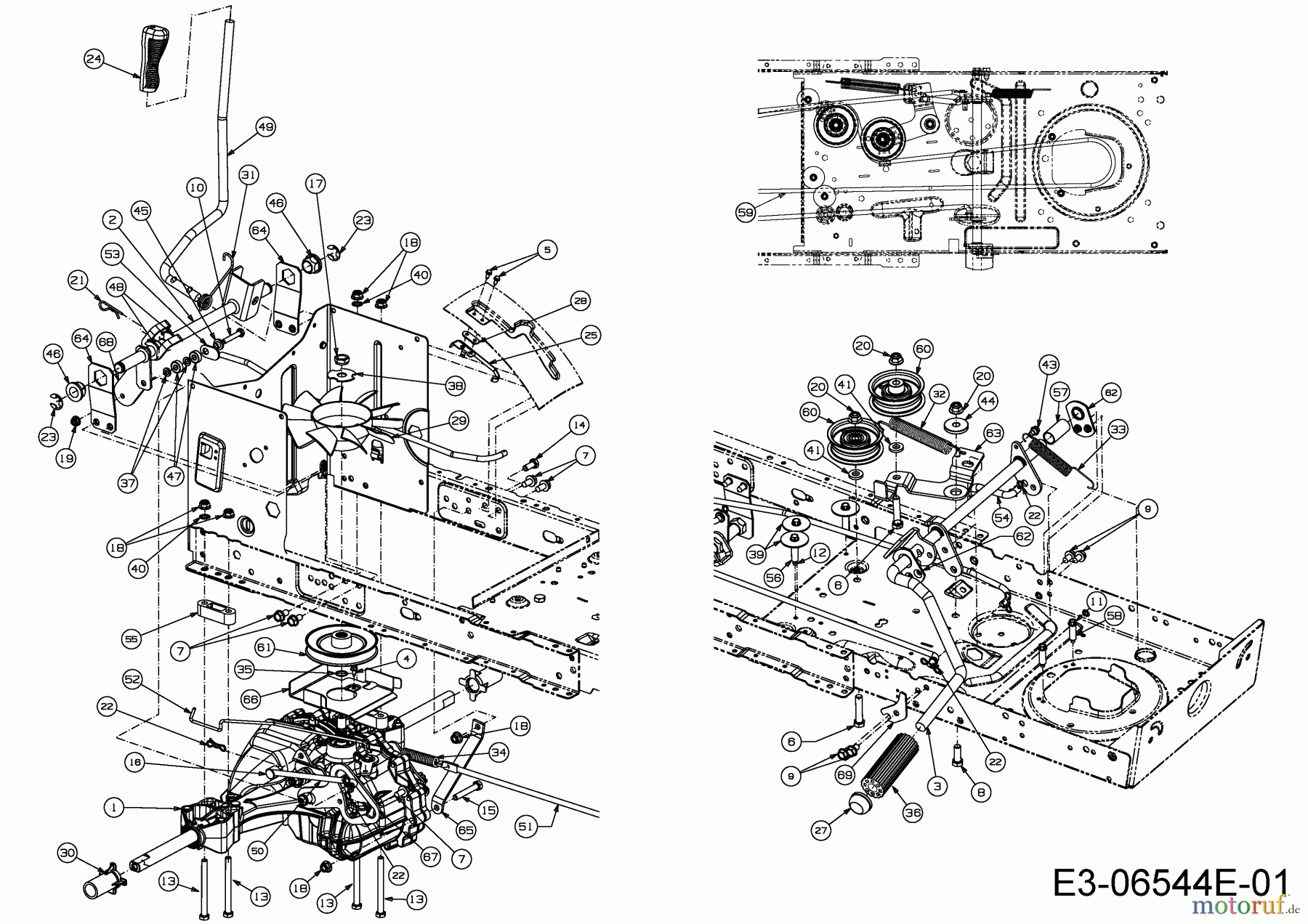 MTD Rasentraktoren Optima LG 200 H 13IT79KG678 (2020) Fahrantrieb