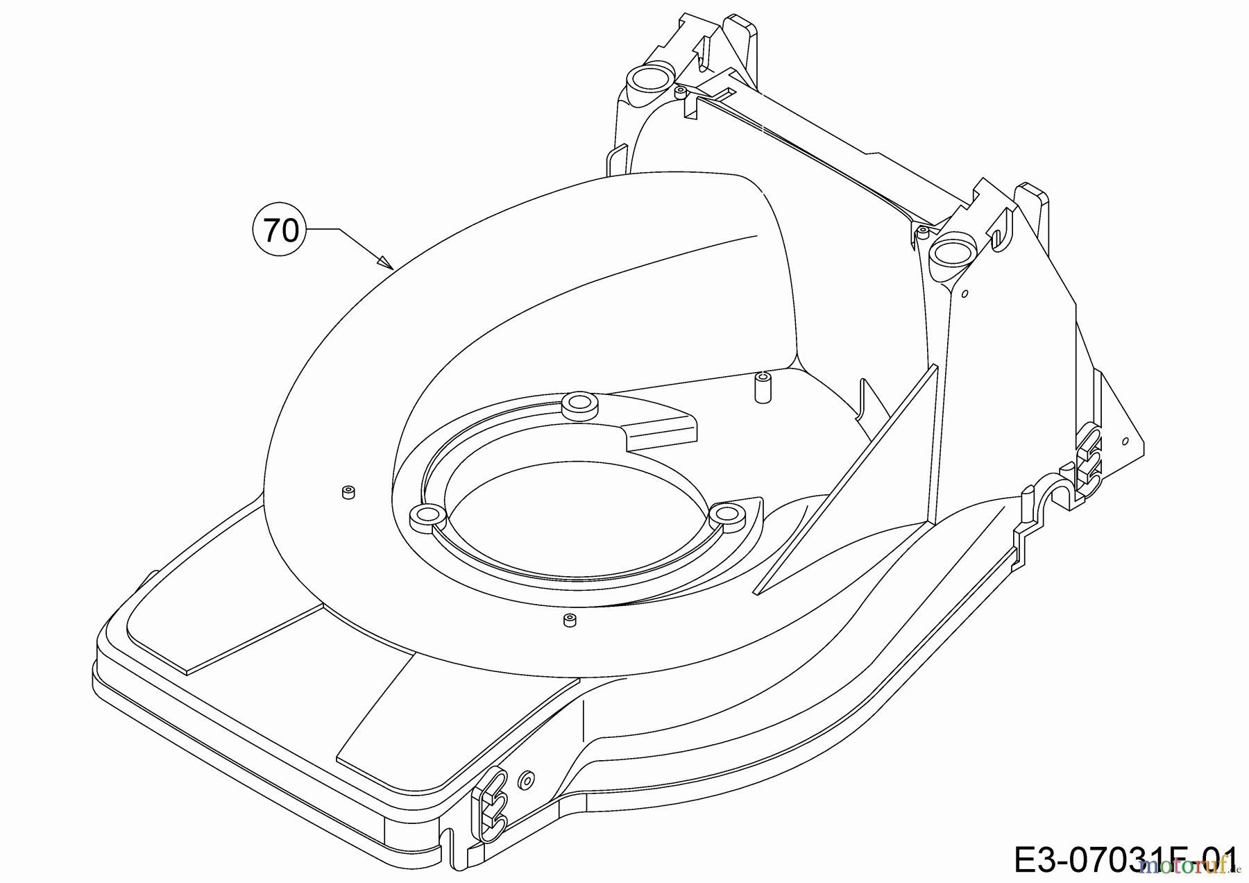  MTD Motormäher Smart 395 PO 11CBB1SJ600 (2019) Mähwerksgehäuse
