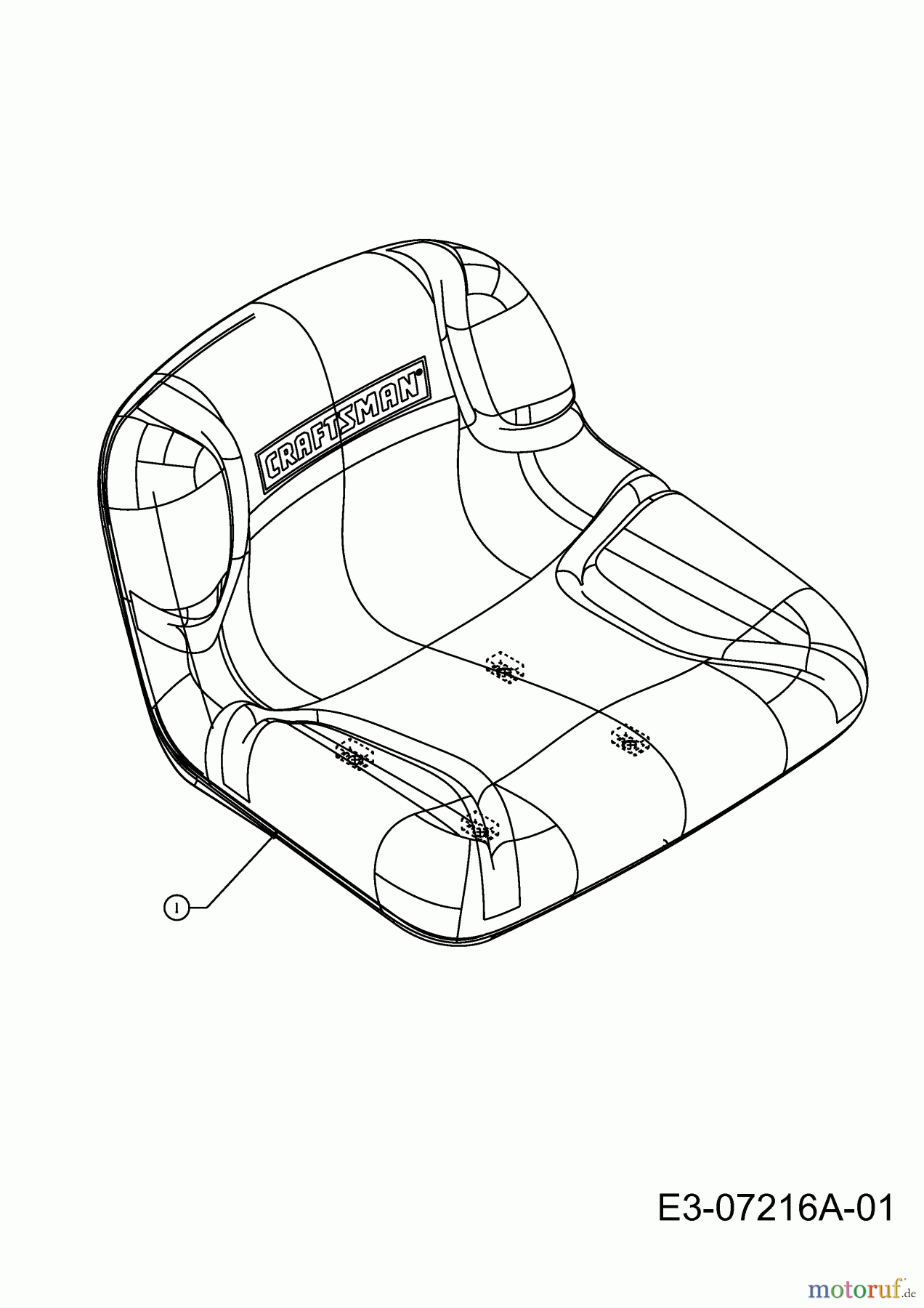  Craftsman Rasentraktoren LT 2000 13AJ77SG699  (2011) Sitz