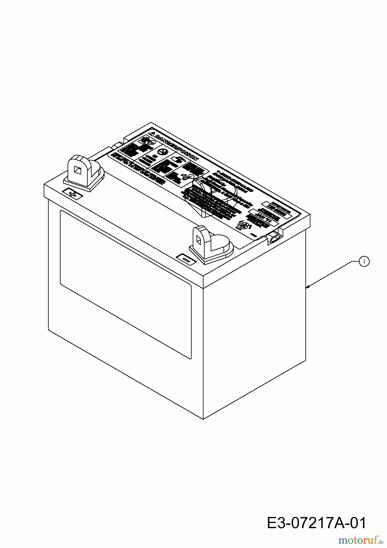 Craftsman Rasentraktoren LT 2000 13AJ77SG699 (2011) Batterie