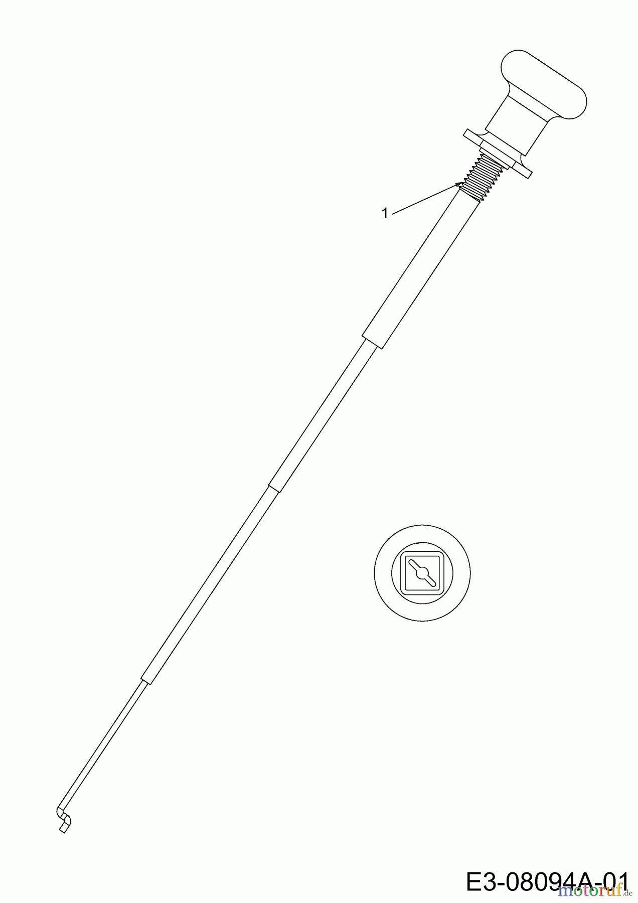 Tigara Rasentraktoren TG 22/107 HBI 13IT79KG649 (2020) Chokezug