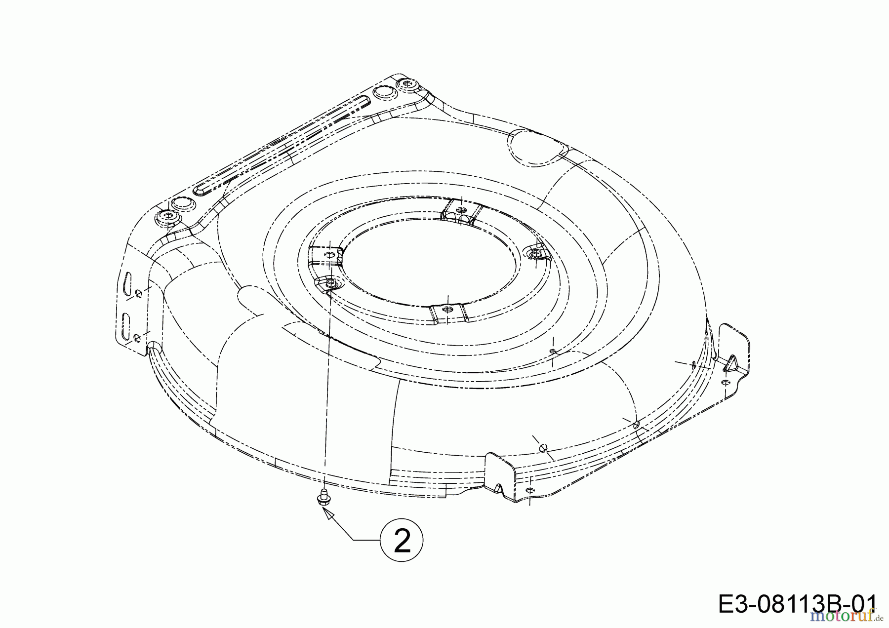 MTD Motormäher Smart 46 PO 11C-TASJ600 (2020) Schraube Motorbefestigung