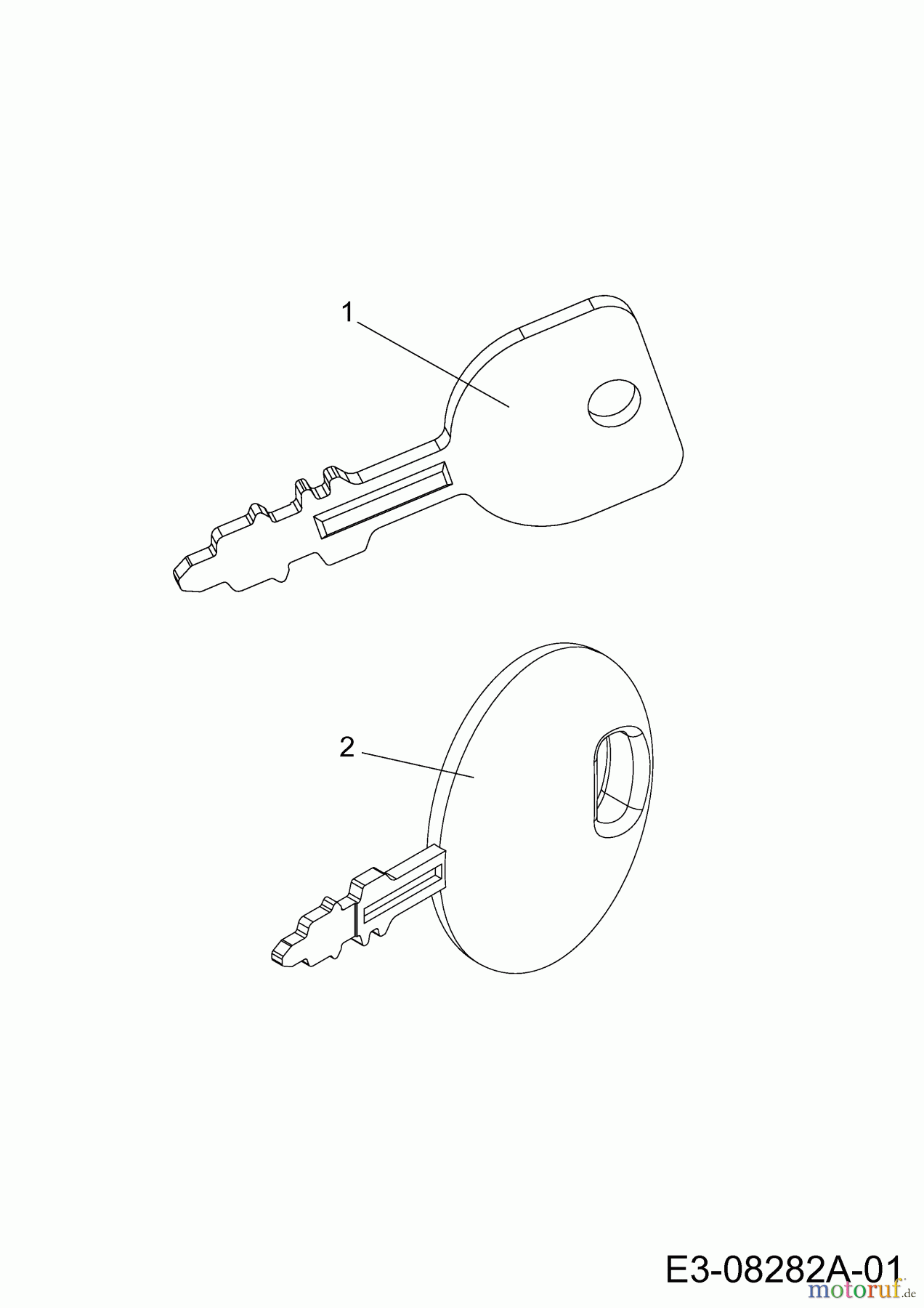 Greenbase Rasentraktoren V 222 I 13AAA1KR618 (2019) Zündschlüssel
