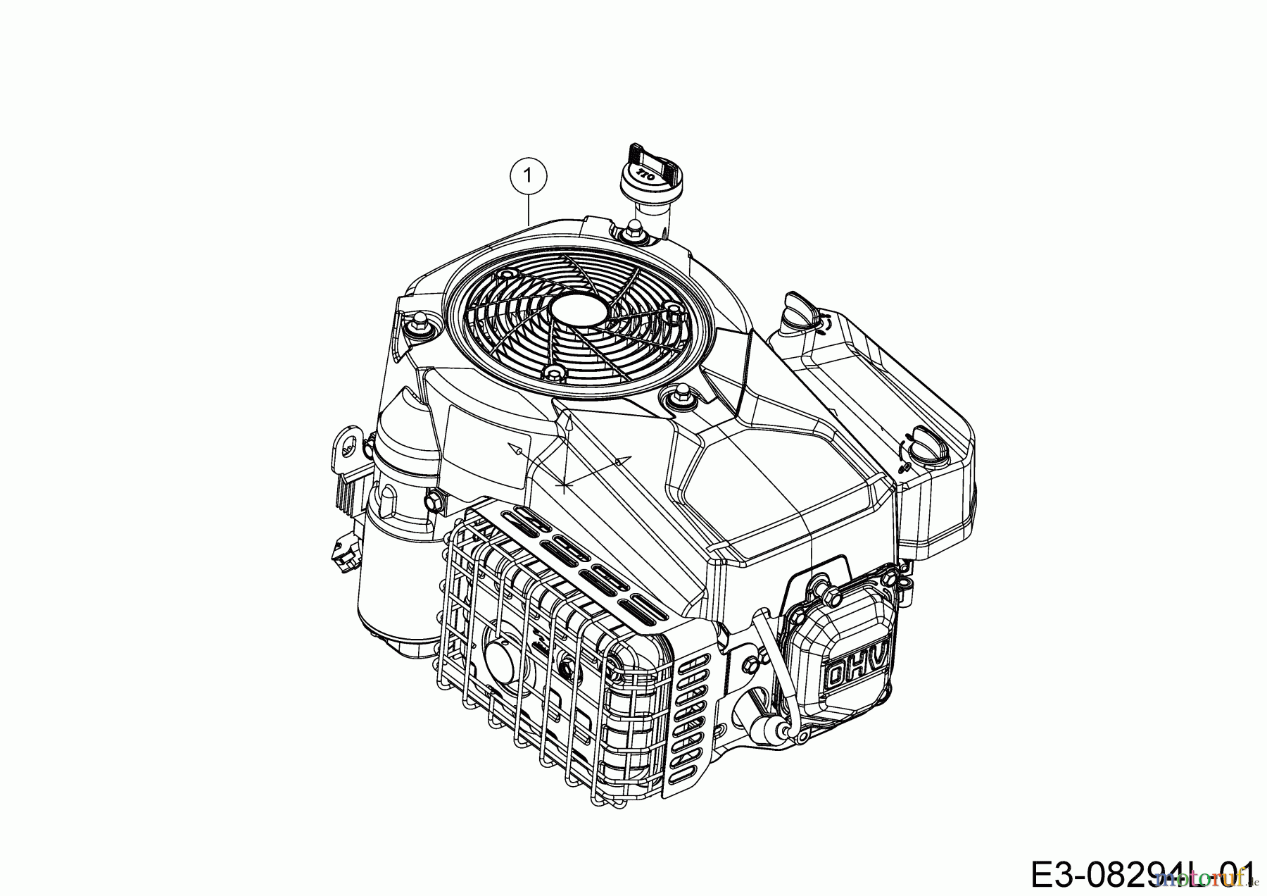 MTD Rasentraktoren Minirider 76 SDE 13B726JD600 (2020) Motor