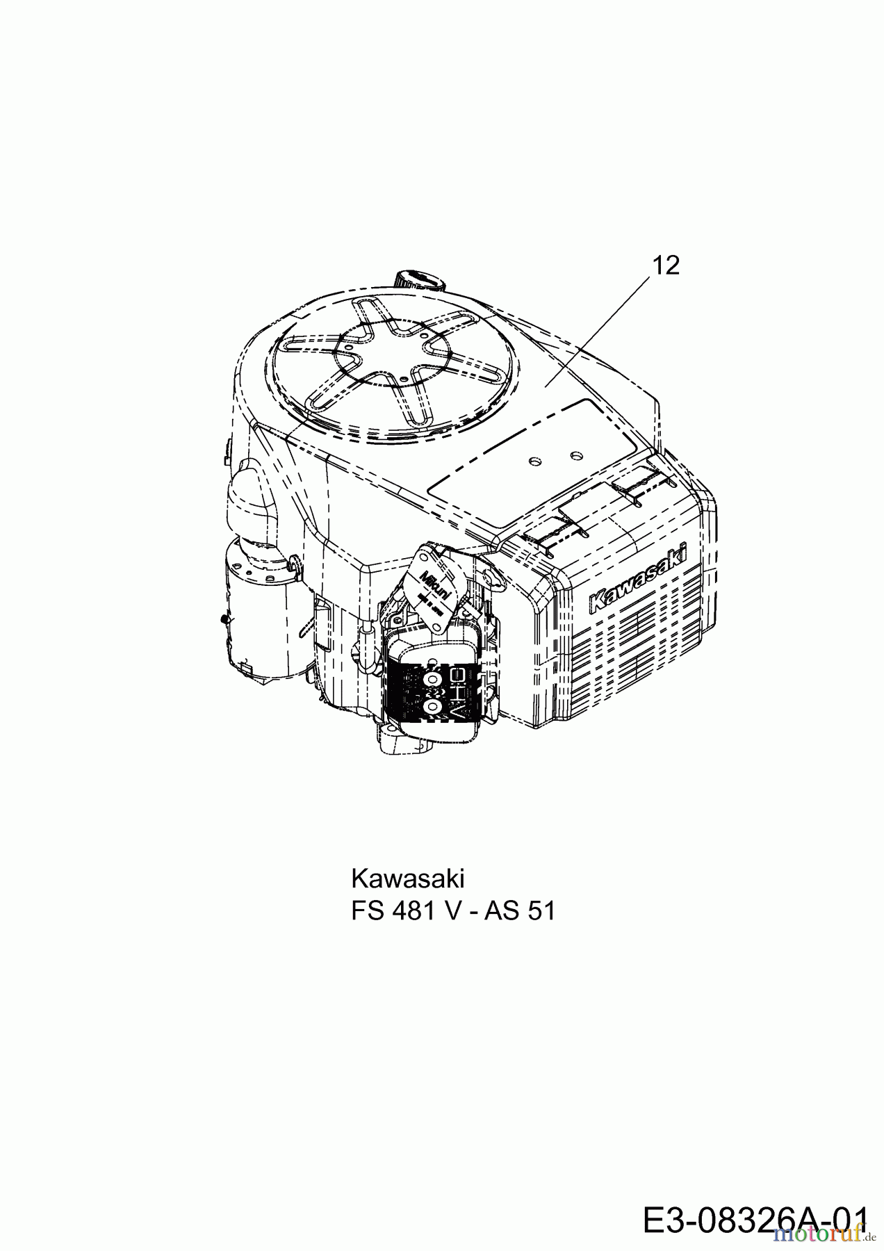  MTD Rasentraktoren LT 107 EXHK 13AG79KG682  (2019) Motor Kawasaki