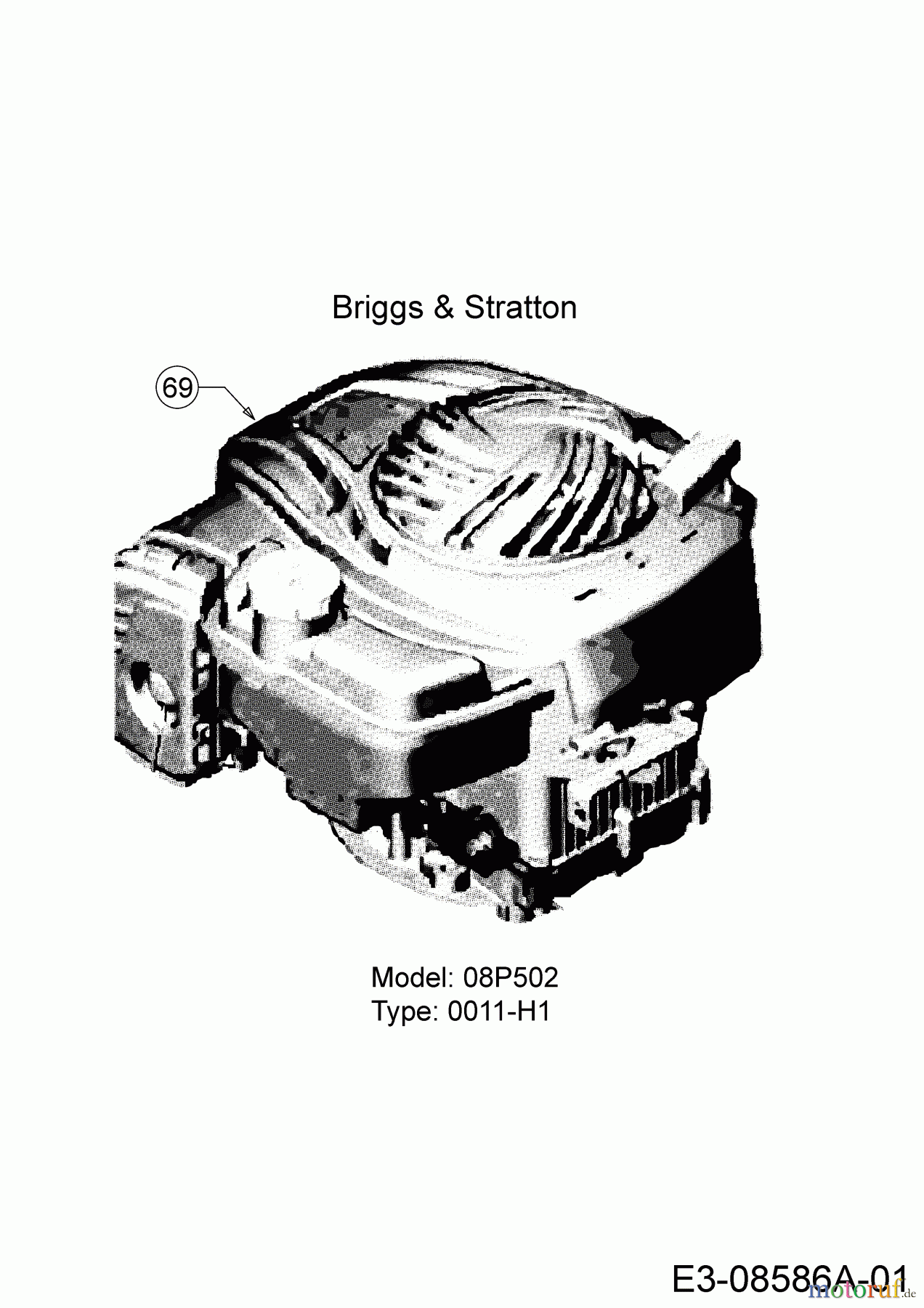 MTD Motormäher mit Antrieb 46 BS 12A-J75B600 (2020) Motor Briggs & Stratton