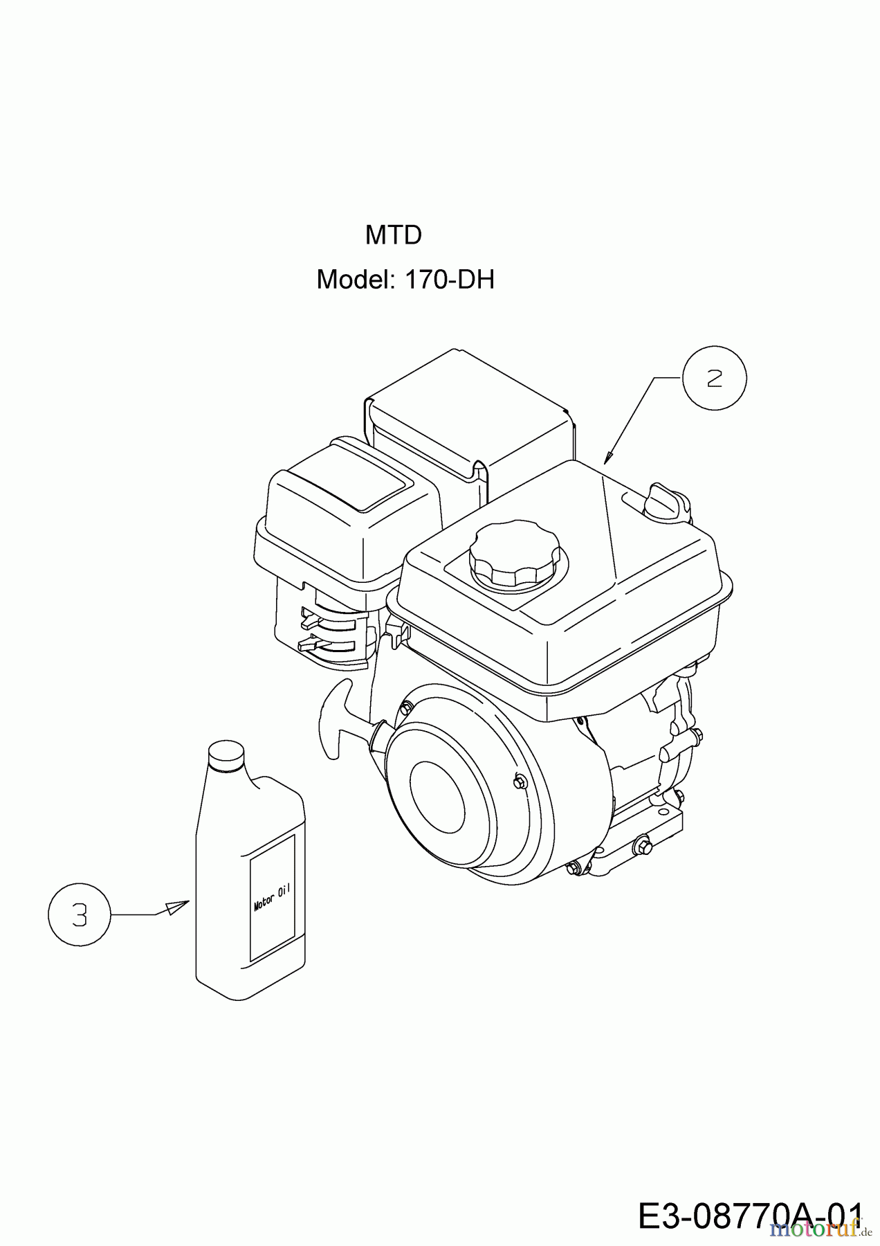 Black-Line Kehrmaschine BLK 7065 24B-812C683 (2019) Motor MTD