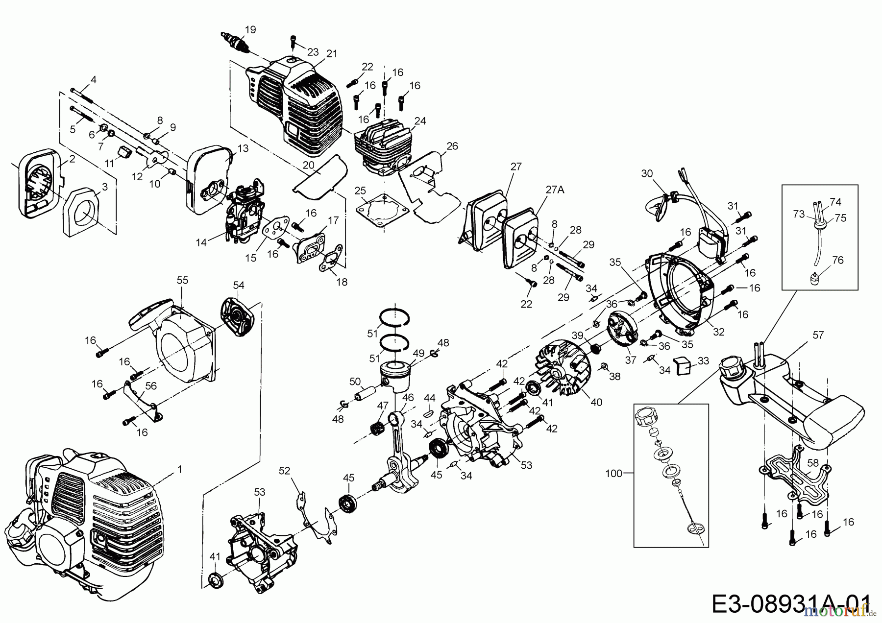 MTD Motorsensen Smart BC 33 41ATG0K-602  (2020) Motor
